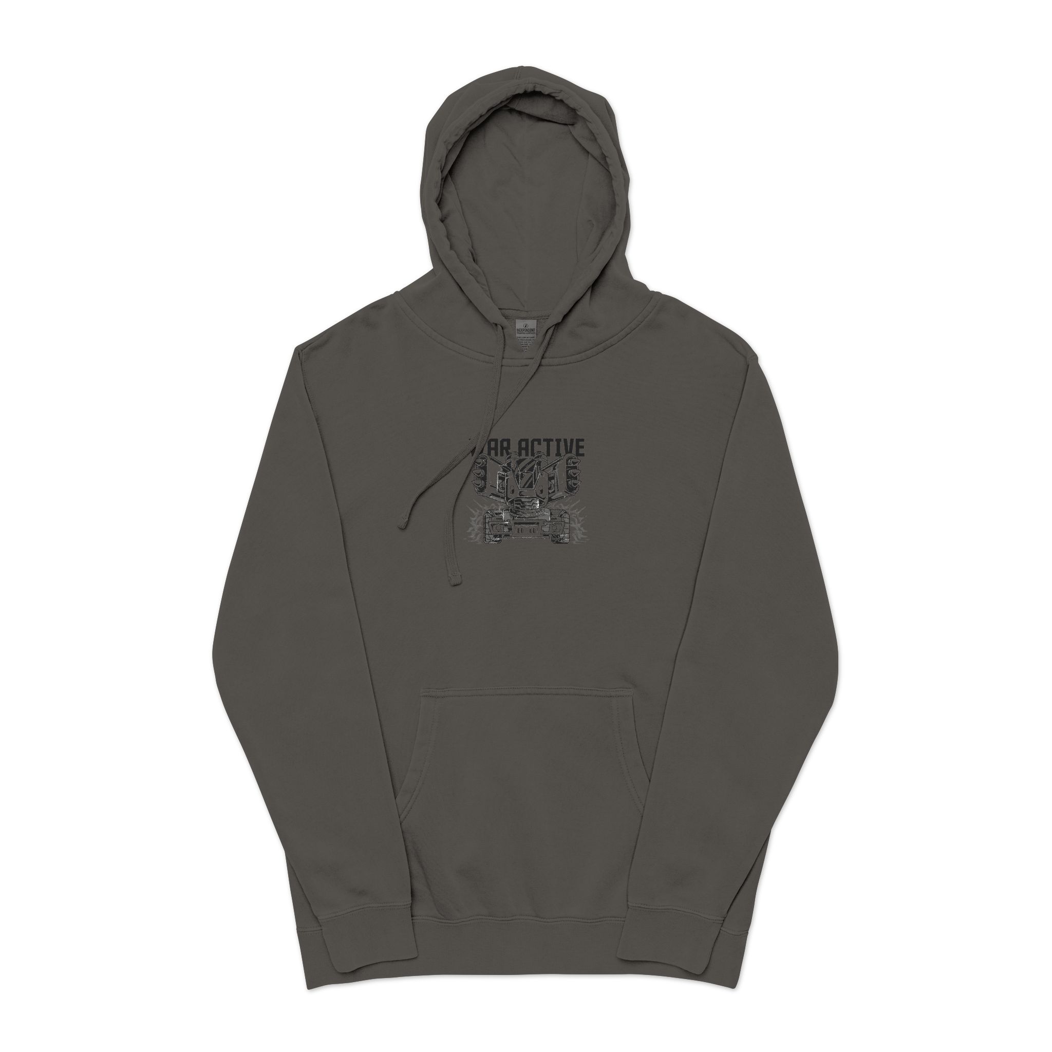 War Active 162515 Unisex Pigment Dyed Hoodie Embroidery - Image 25