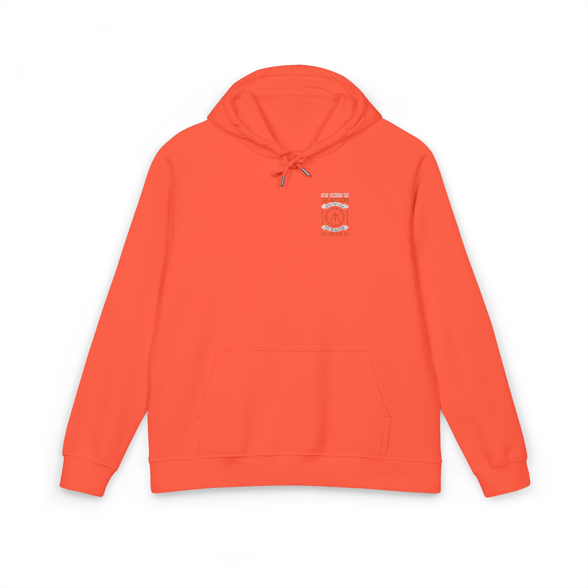 Stop Seeking the Blessing Instead Start Seeking God the Blessing Will Then Seek You 1717038 Unisex Eco Raglan Hoodie Embroidery - Image 5