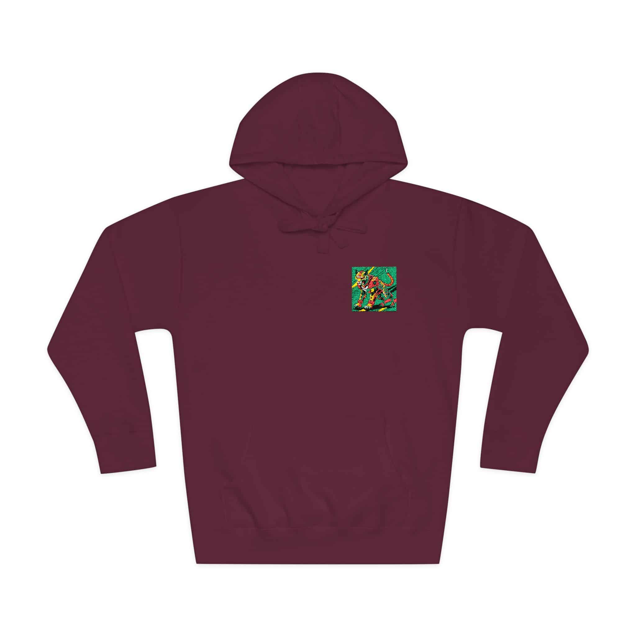 Drawing Cat With Red Tail Unisex Fleece Hoodie - Image 29