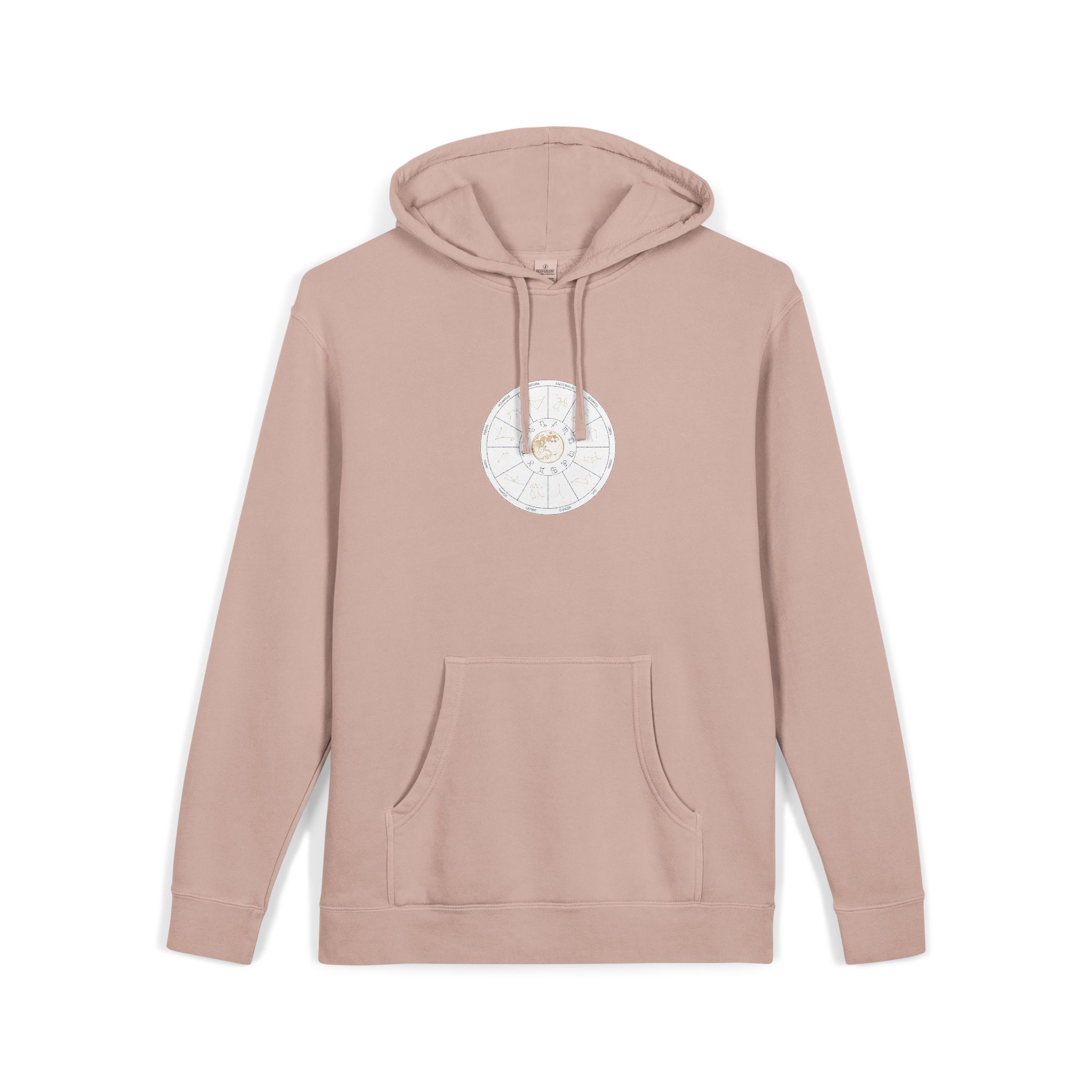 Zodiac Unisex Pigment Dyed Hoodie Embroidery - Image 3
