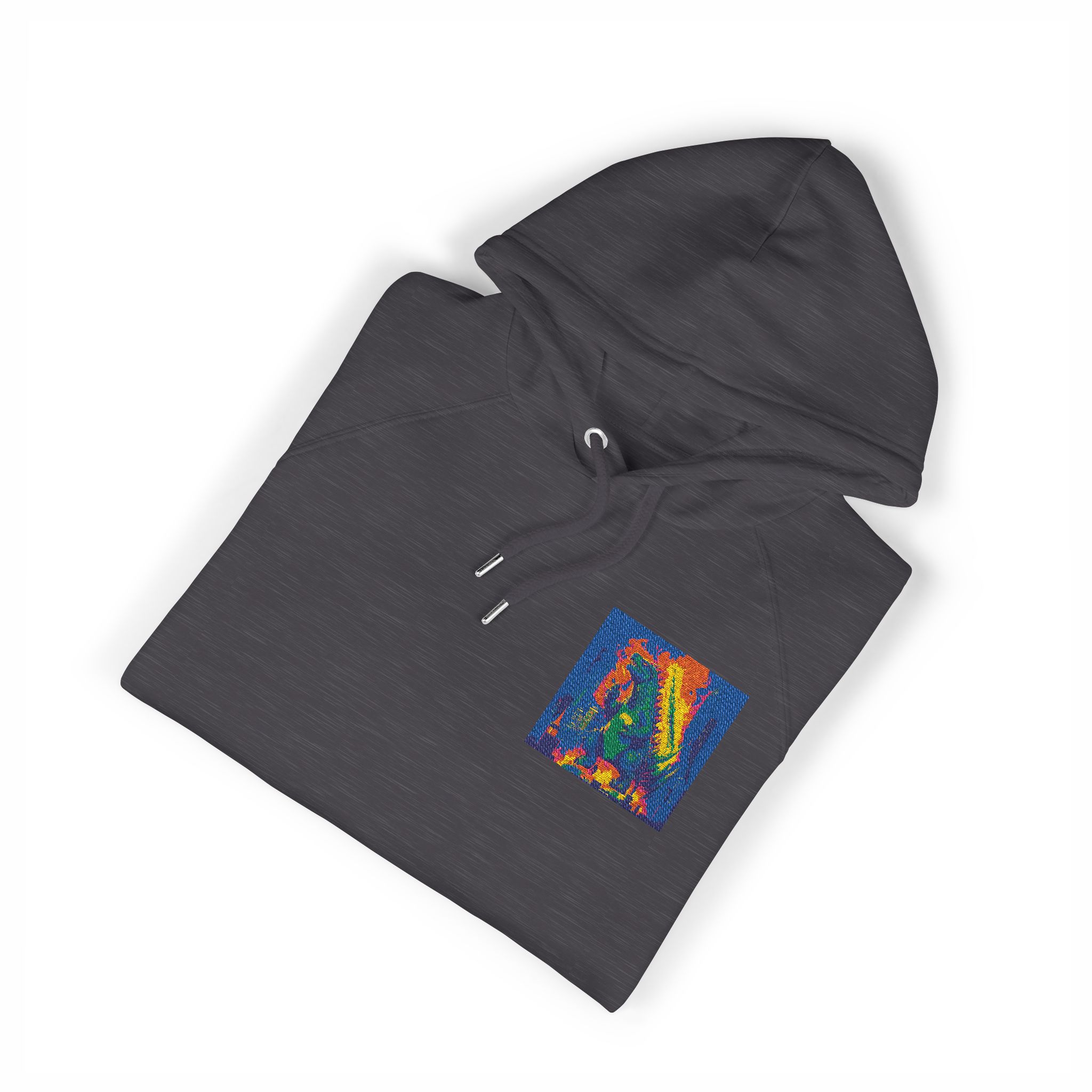 Godzilla Unisex Eco Raglan Hoodie Embroidery - Image 11