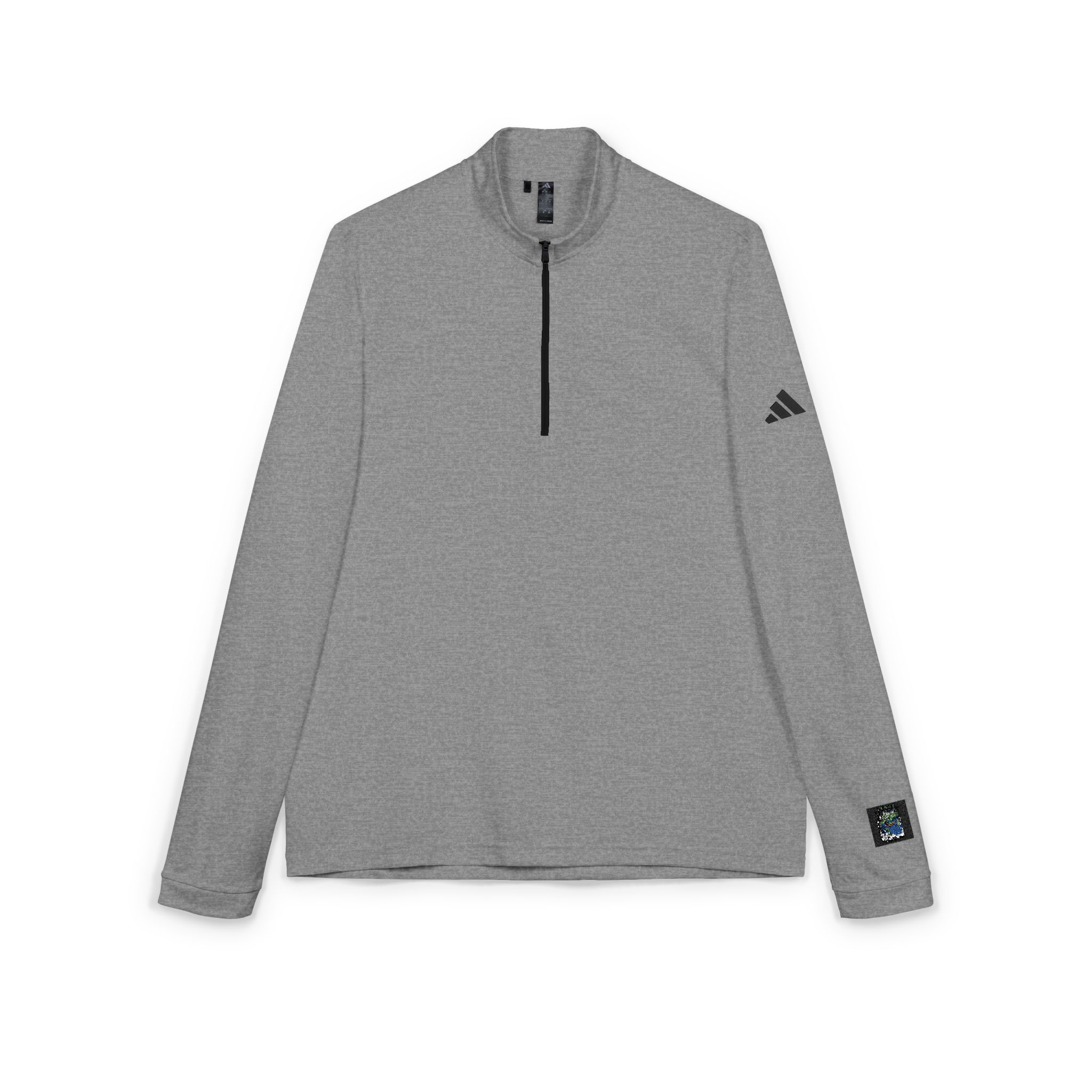 Fujin Japanese Mythology With Text Illustration Adidas Quarter Zip Pullover Embroidery - Image 7