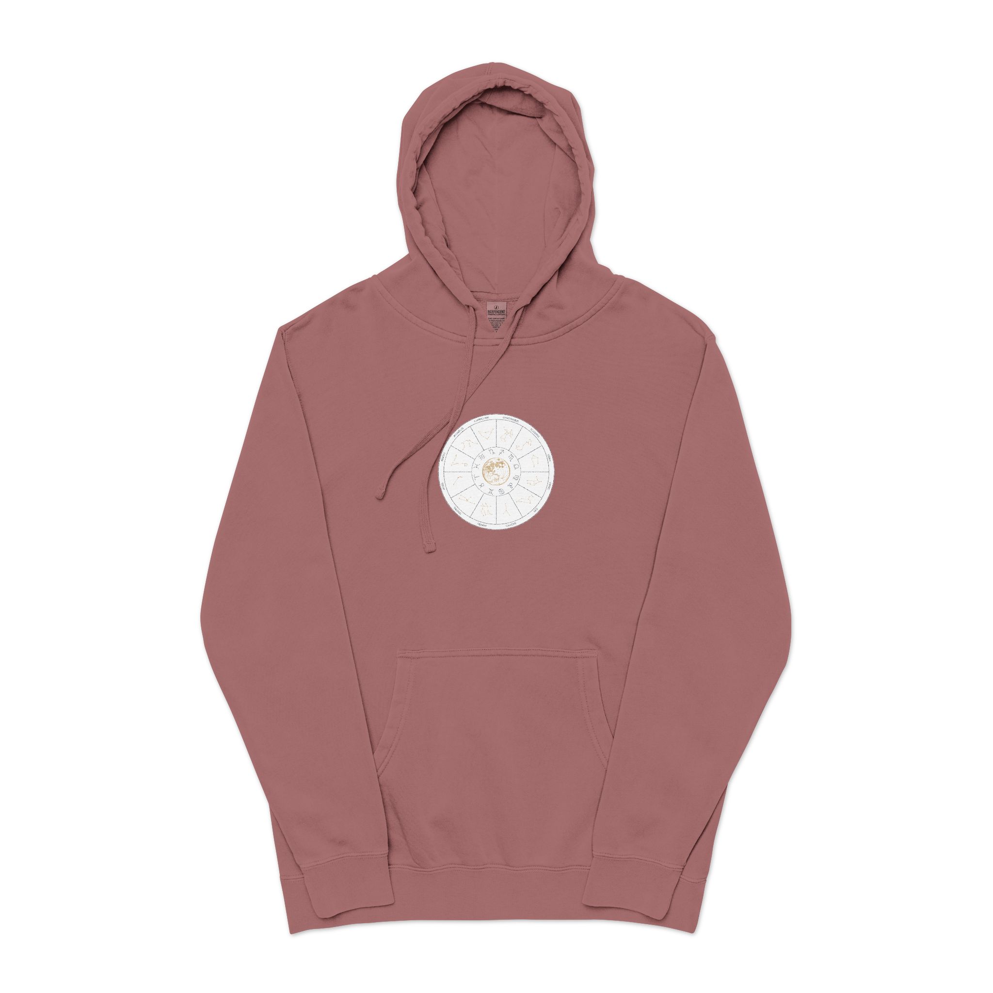 Zodiac Unisex Pigment Dyed Hoodie Embroidery - Image 29