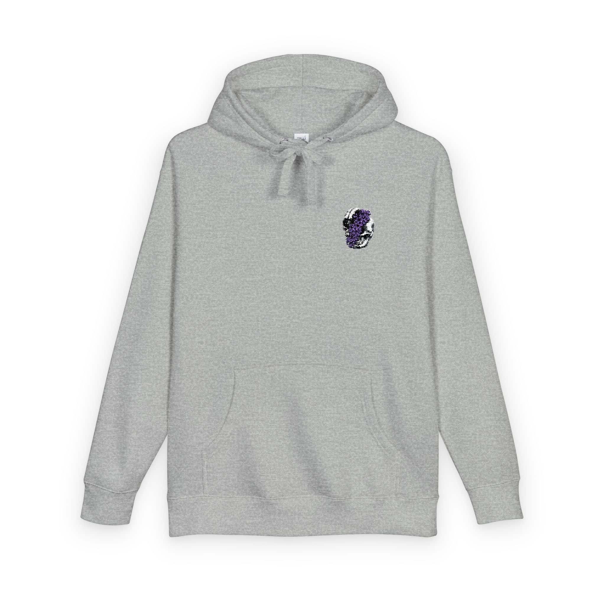 Ilustracion Floral Craneo Unisex Fleece Hoodie - Image 14