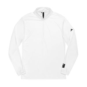 Vintage Astronaut Skull In Space Helmet Adidas Quarter Zip Pullover Embroidery