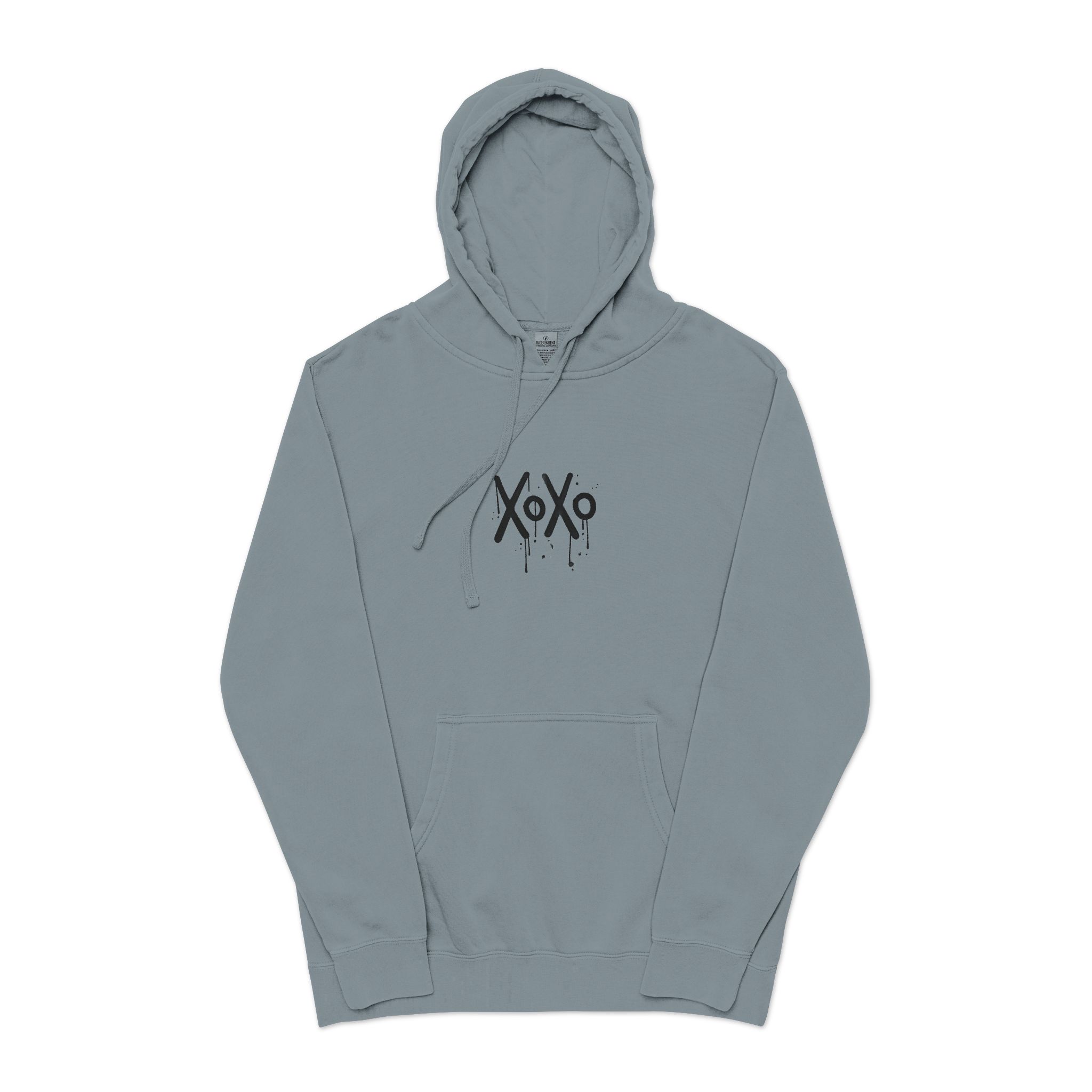 Xoxo Unisex Pigment Dyed Hoodie Embroidery - Image 21