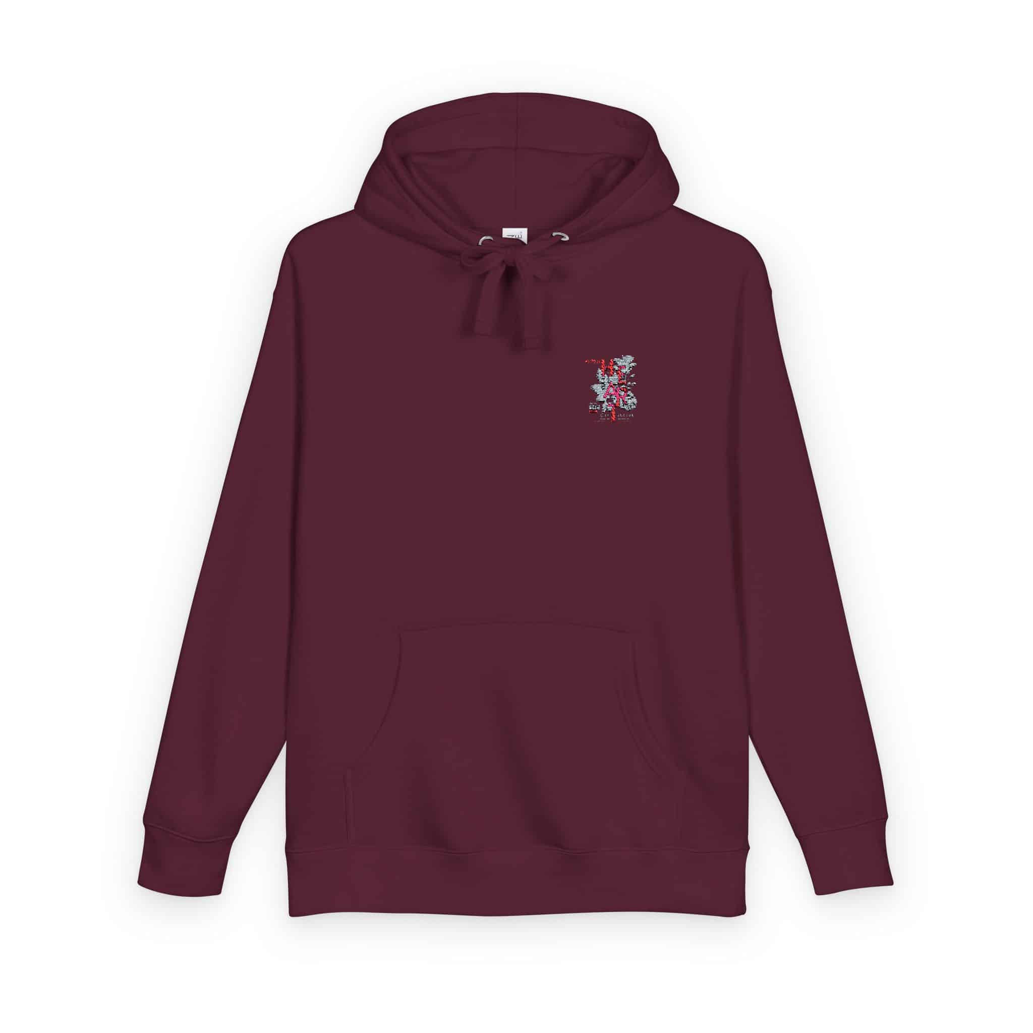Open Your Heart Slogan With Black White Flowers Illustration Unisex Fleece Hoodie - Image 30