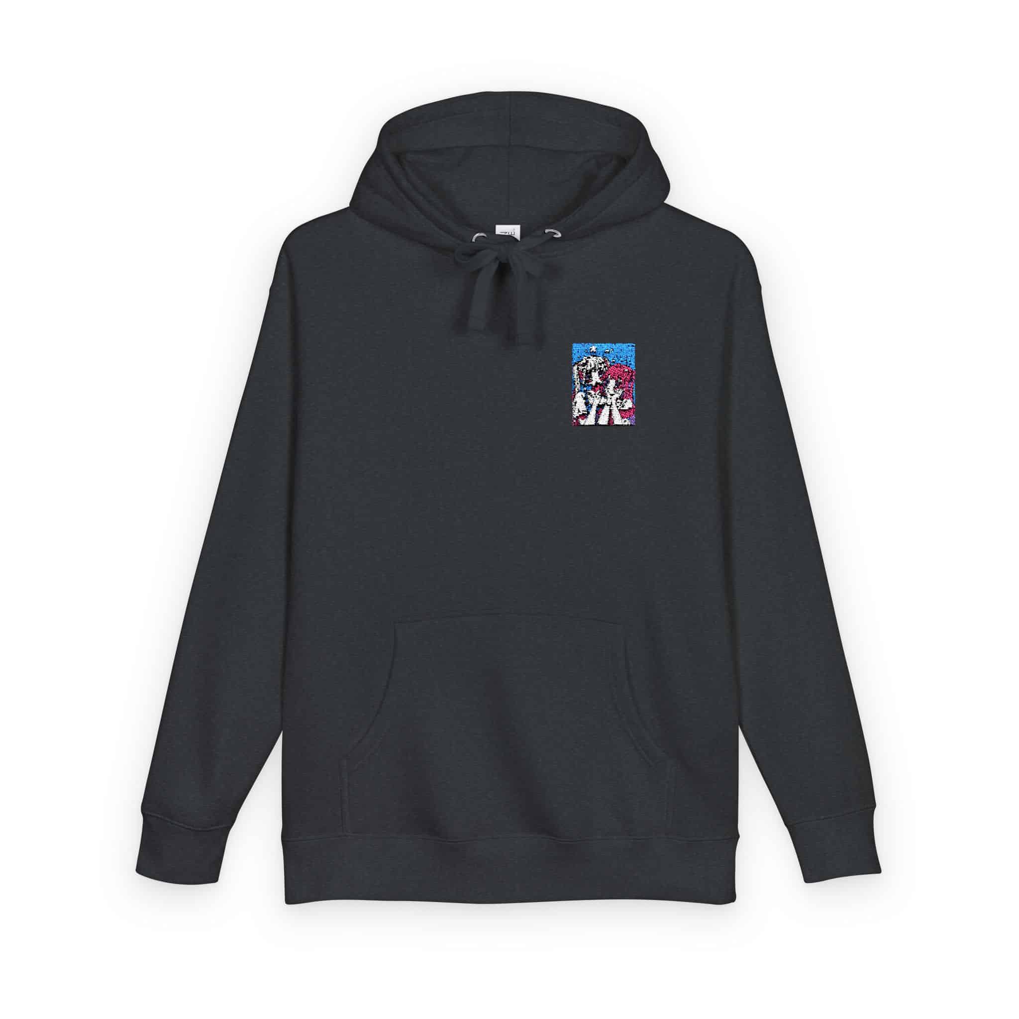 Portrait Anime Character With Stars (2) Unisex Fleece Hoodie - Image 26