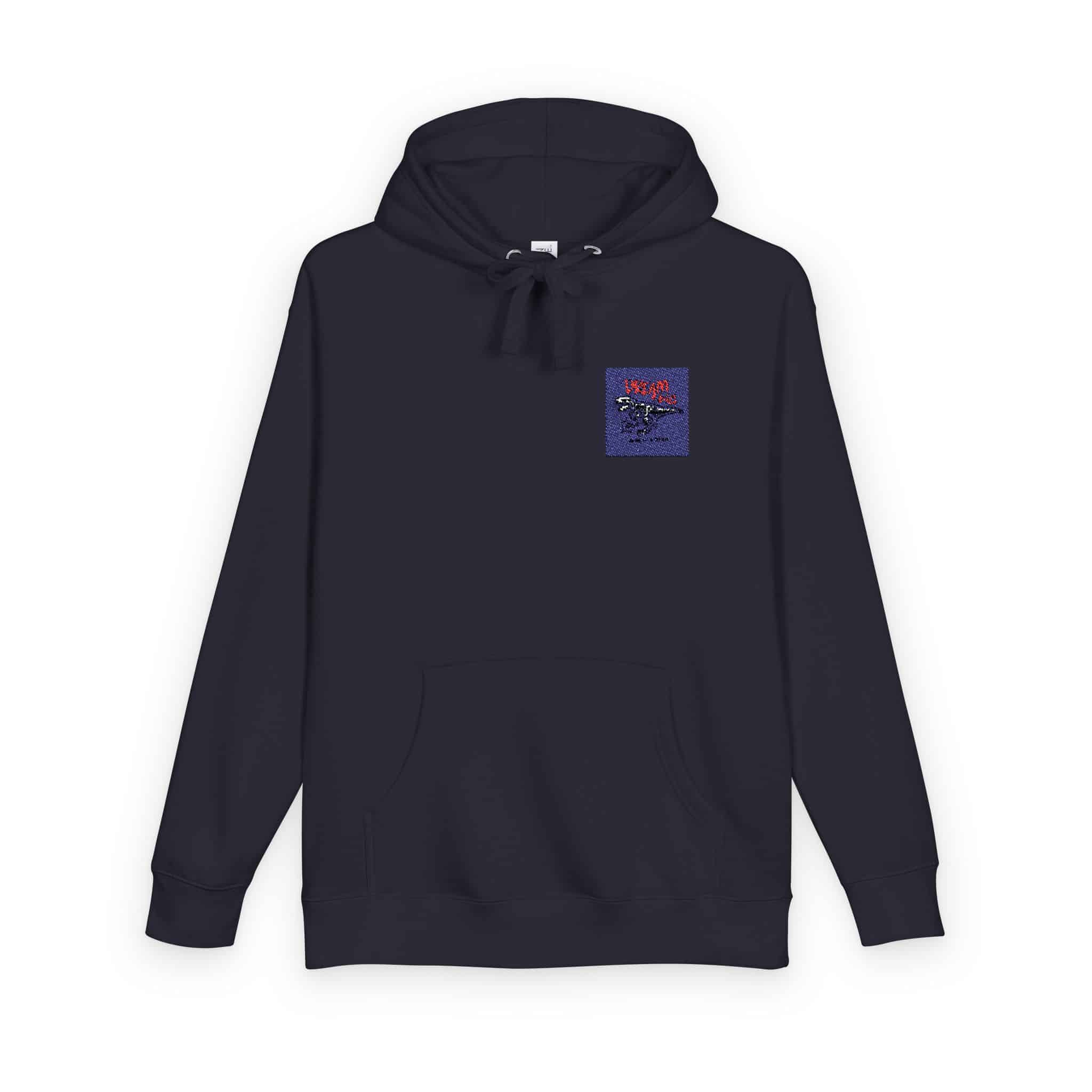 Dream Big Slogan With Cartoon Dinosaur Skeleton Vector Illustration Unisex Fleece Hoodie - Image 22
