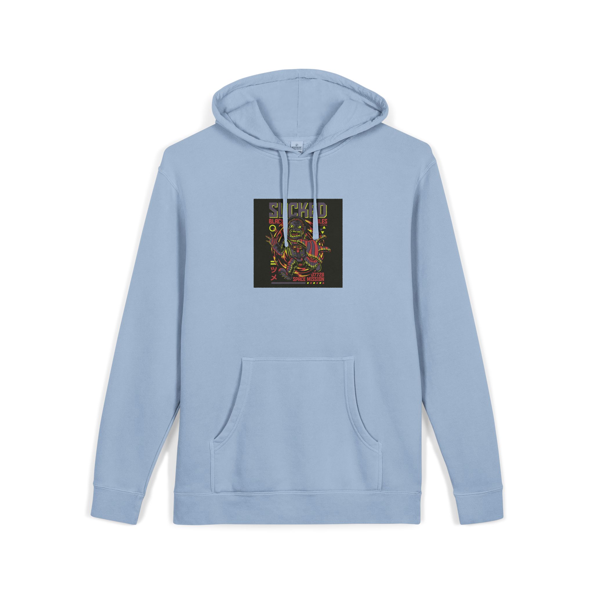 Sucked Black Holes Unisex Pigment Dyed Hoodie Embroidery - Image 19