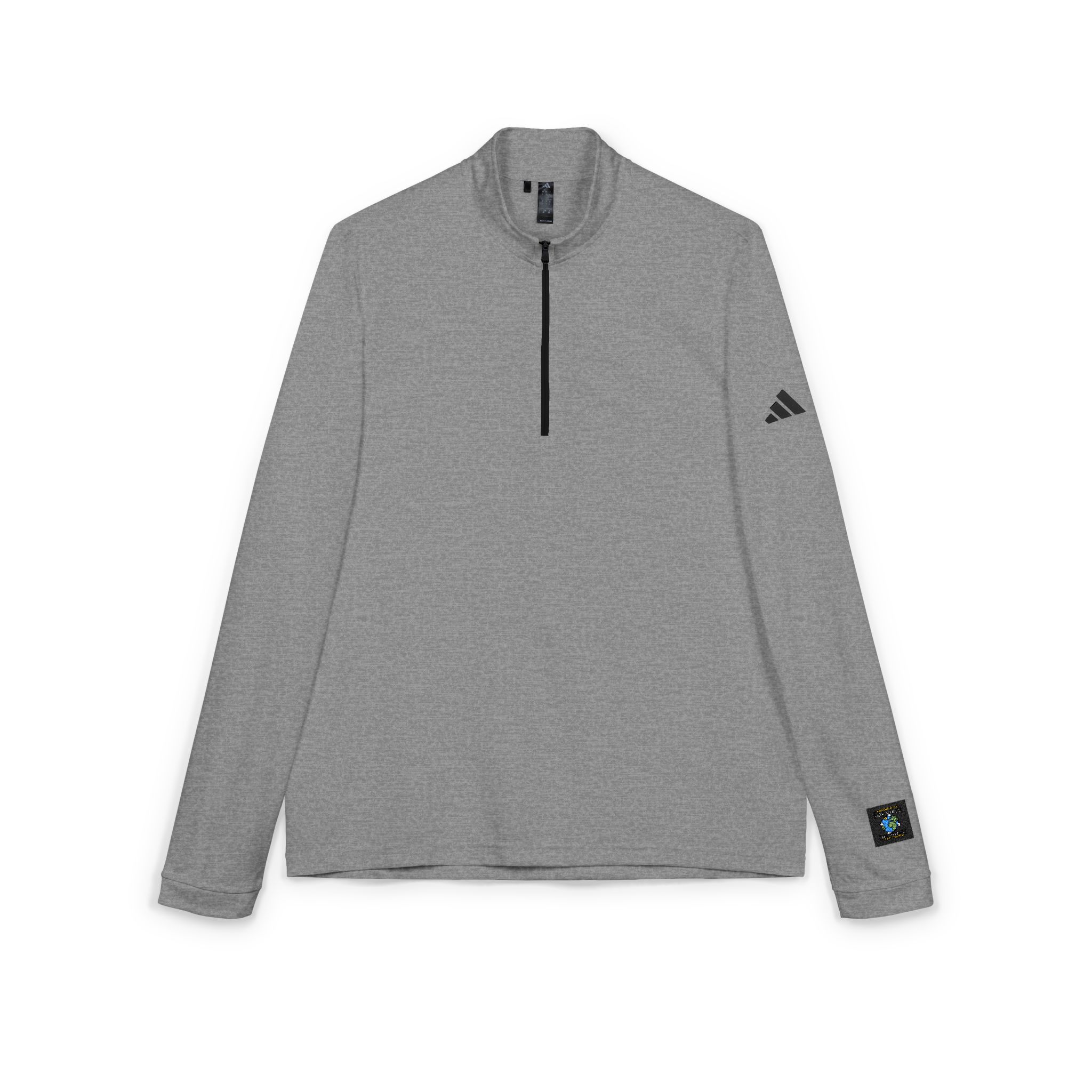Earthday Design Adidas Quarter Zip Pullover Embroidery - Image 7