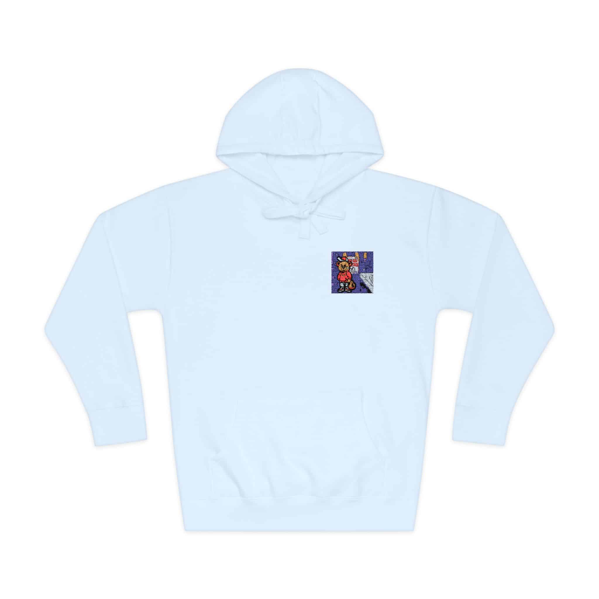 Bear Gangster Member Steals Money Unisex Fleece Hoodie - Image 9