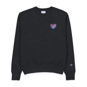 Colorful Abstract Heart Design 171552 Mens Champion Crewneck Sweatshirt