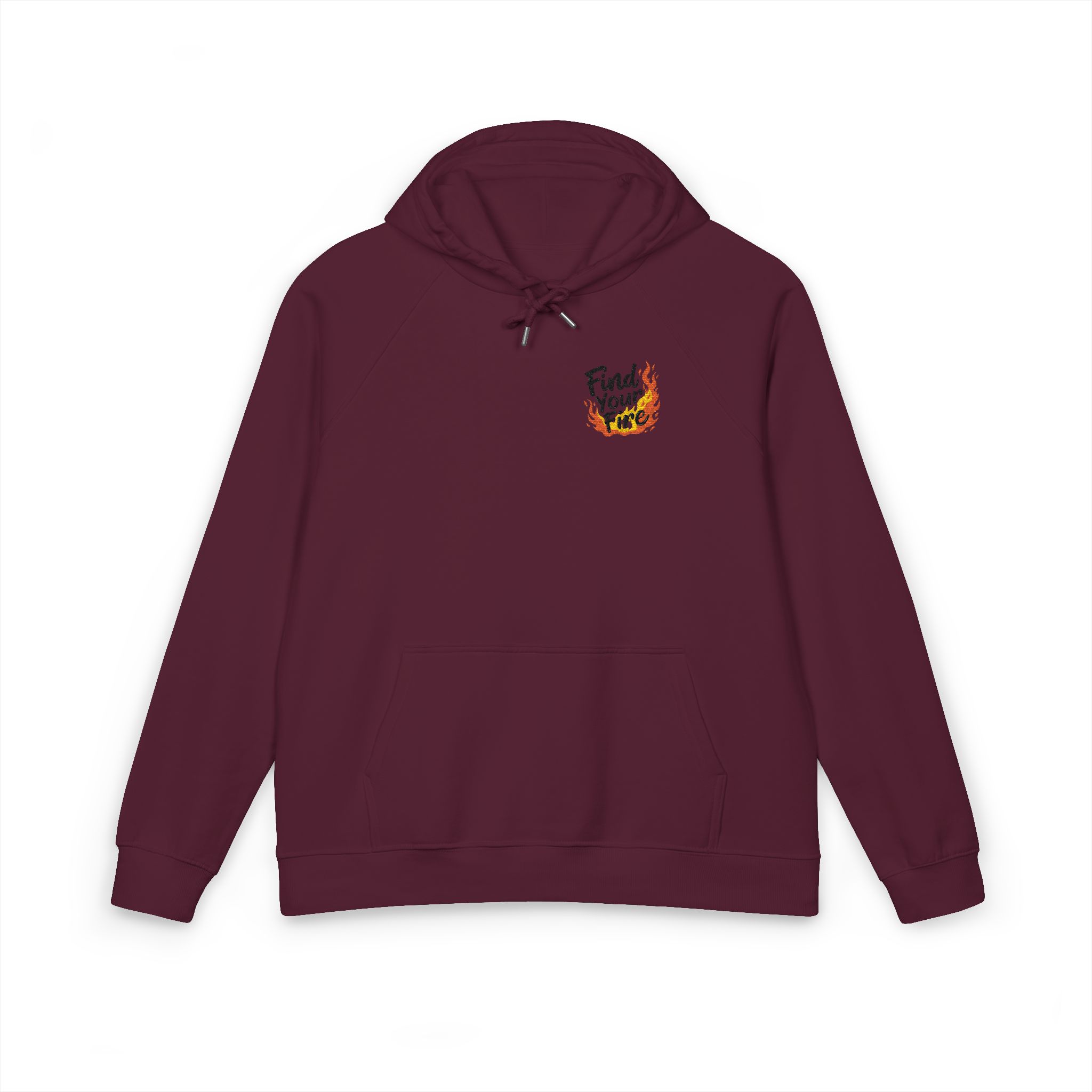 Find Your Fire Unisex Eco Raglan Hoodie Embroidery - Image 21