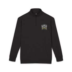 Gothic Sign With Skull Grunge Vintage Design T Shirts (39) Unisex Fleece Pullover Embroidery