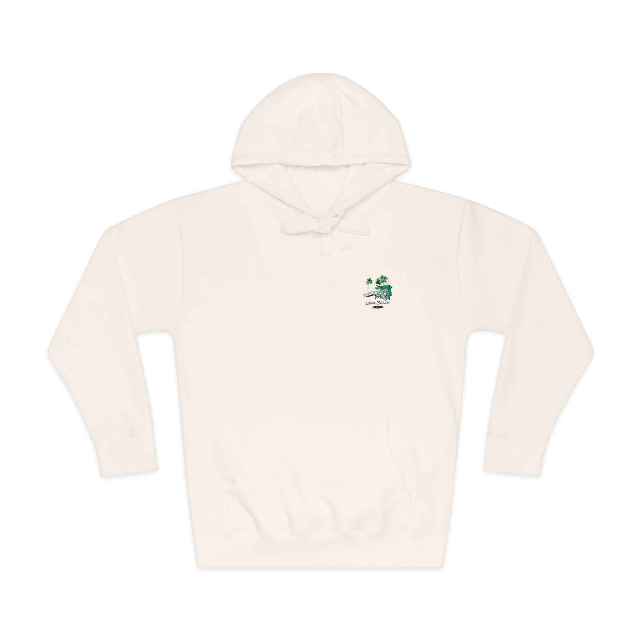 Long Beach California Unisex Fleece Hoodie - Image 5