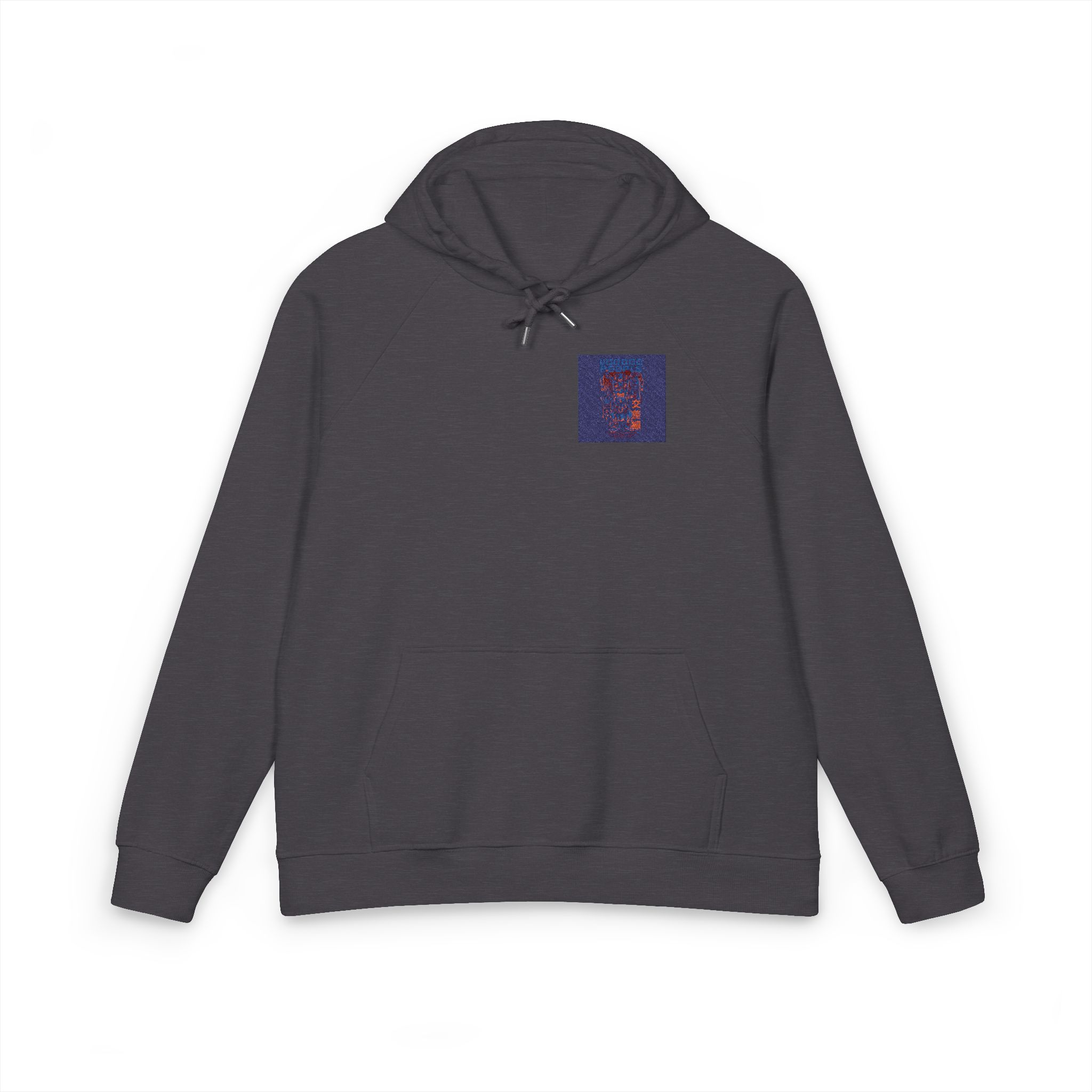 Voodoo People Black Unisex Eco Raglan Hoodie Embroidery - Image 9