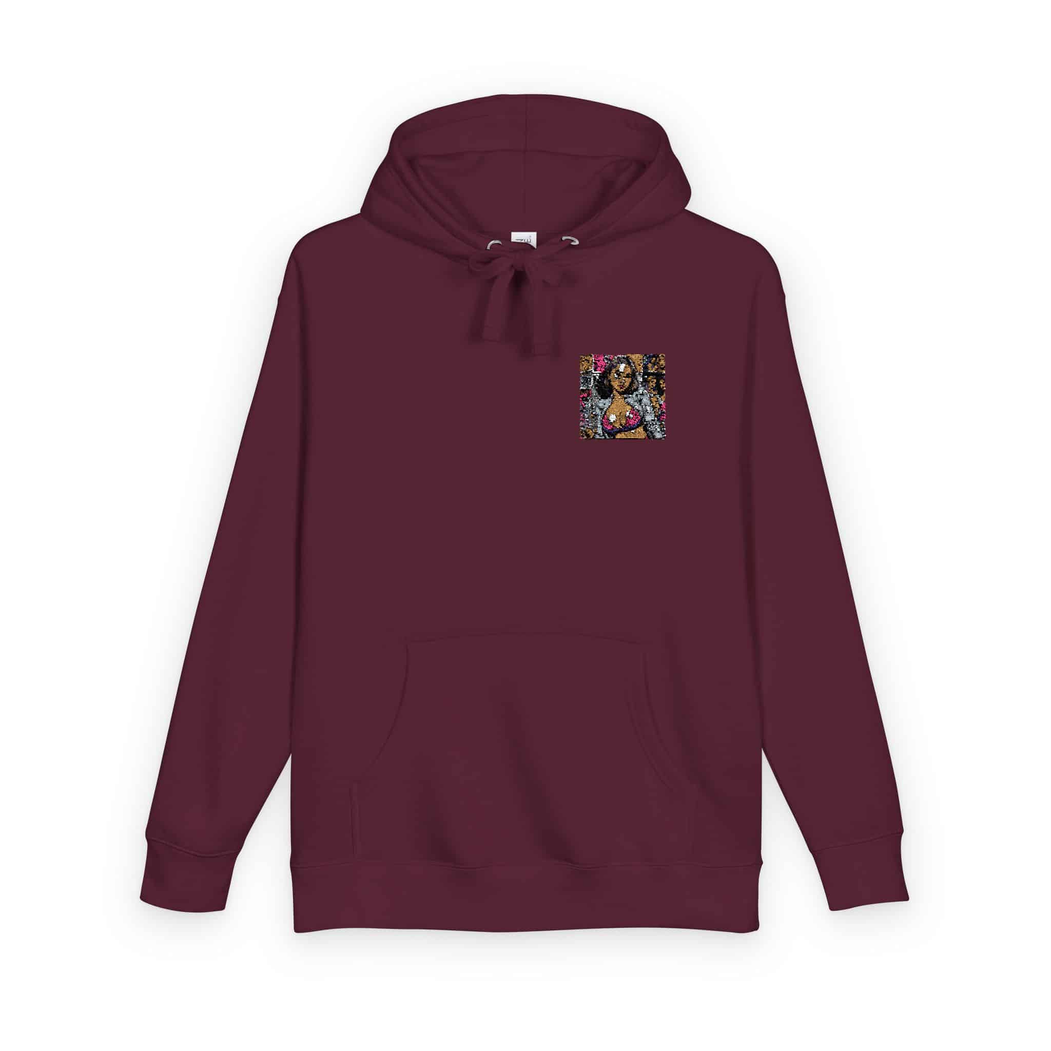 Porn Star V5 Unisex Fleece Hoodie - Image 30