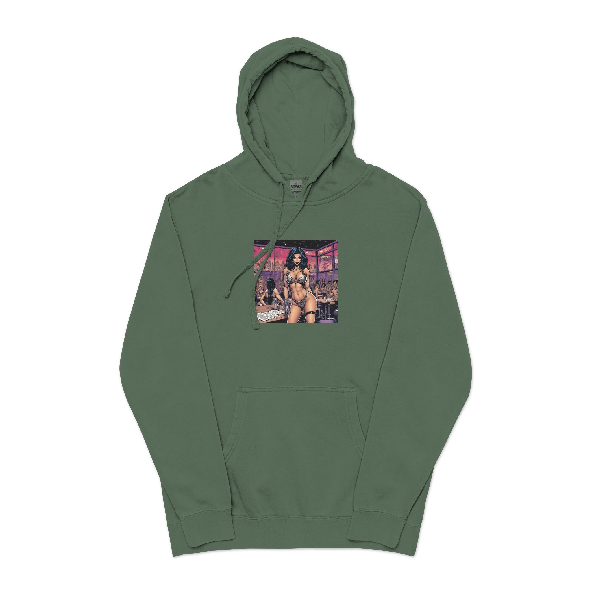 Sexy Woman 4 Unisex Pigment Dyed Hoodie Embroidery - Image 13