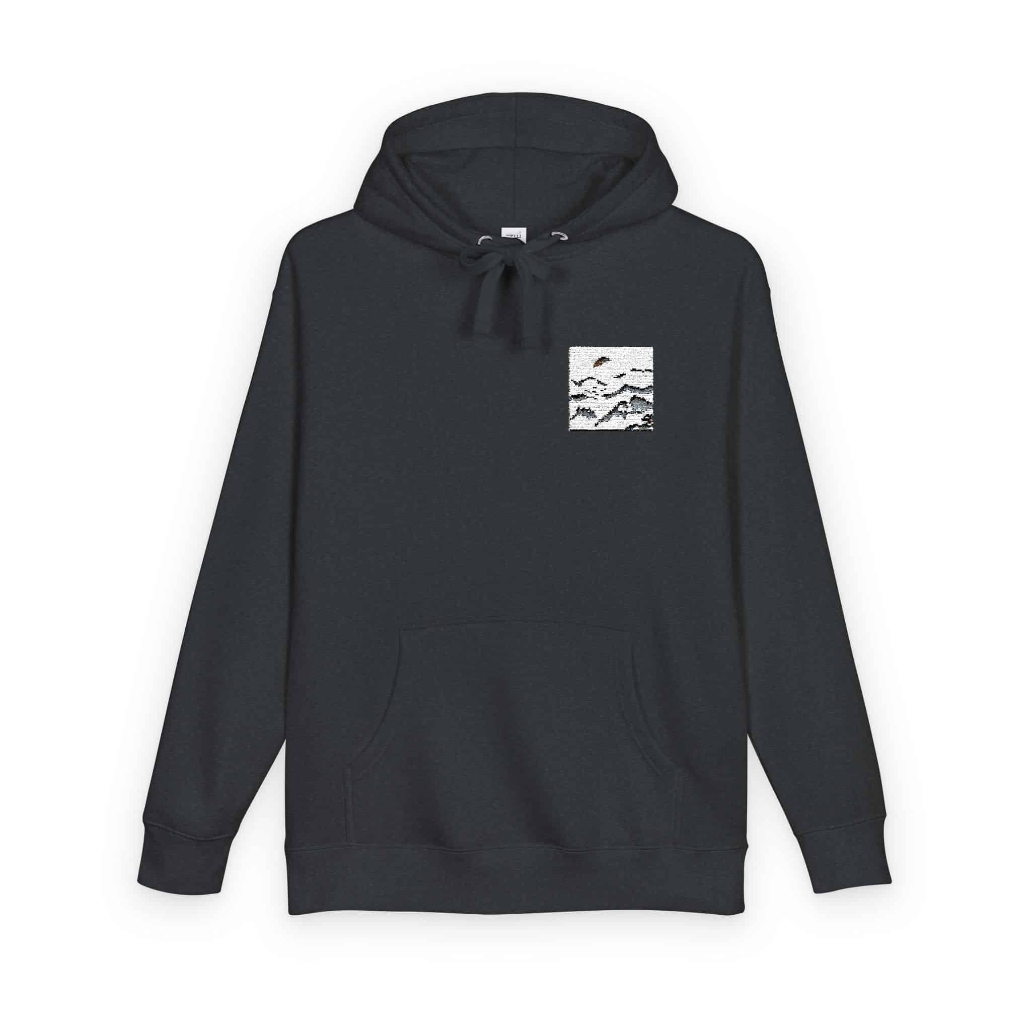 Watercolor Chinese Style Unisex Fleece Hoodie - Image 26