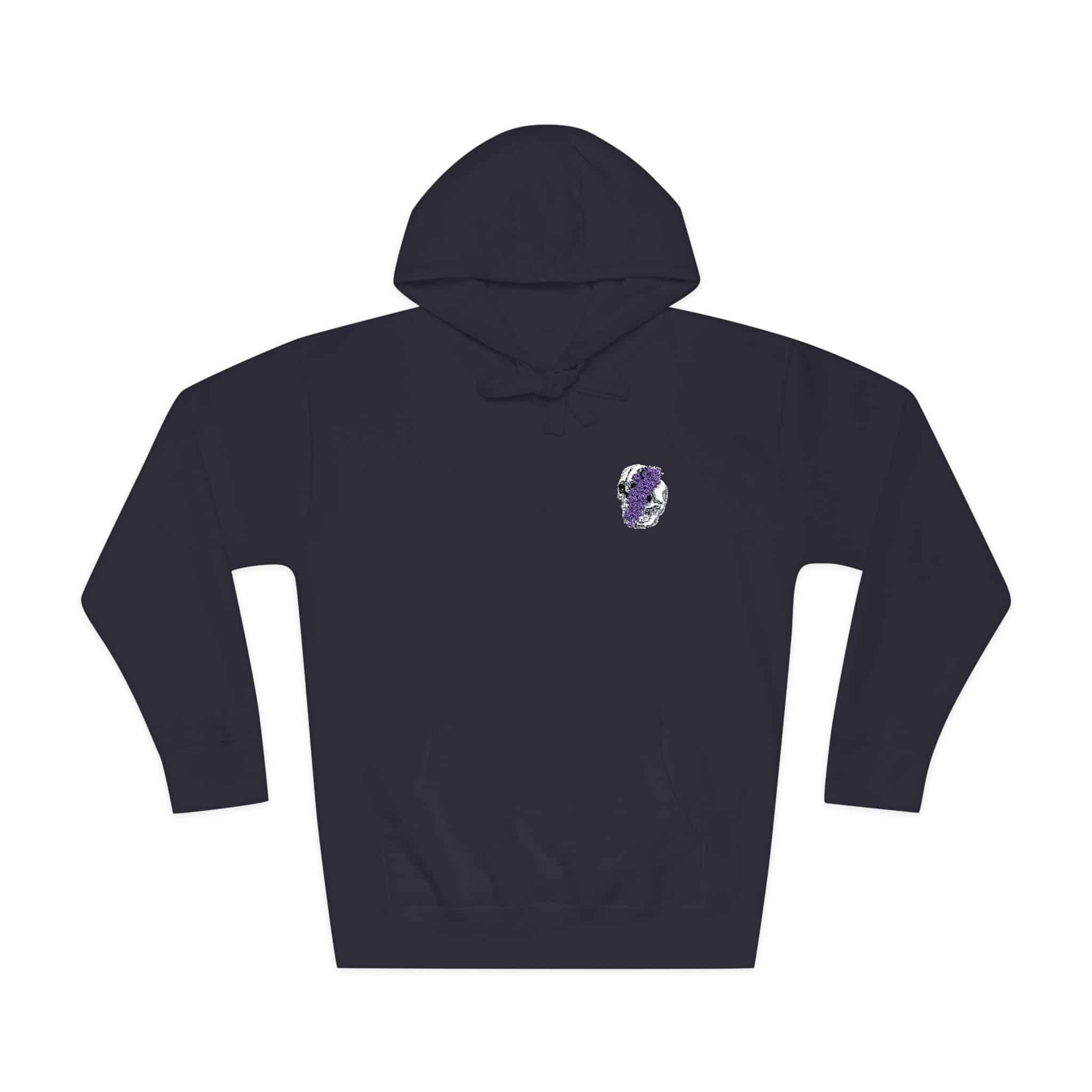 Ilustracion Floral Craneo Unisex Fleece Hoodie - Image 21