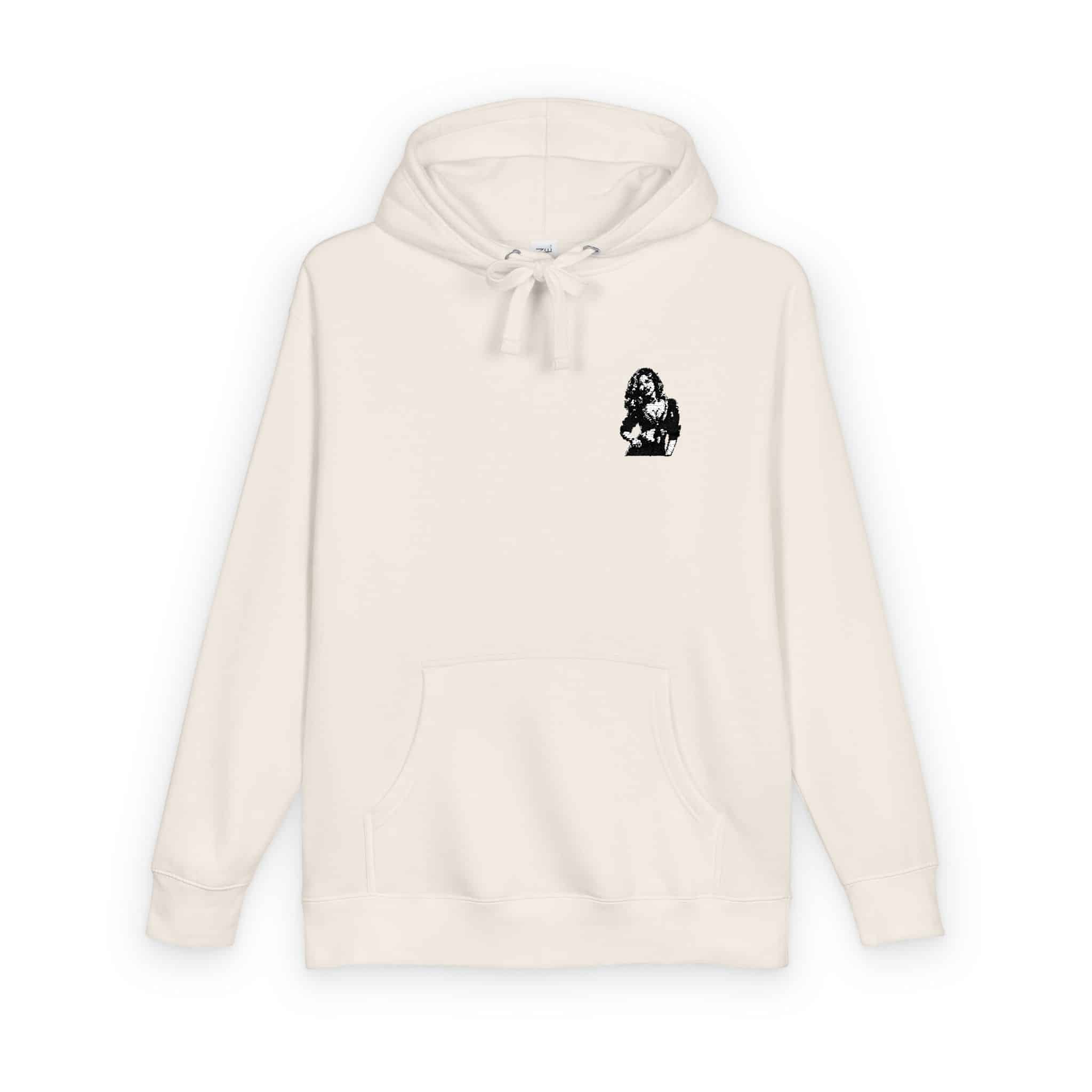 Kinky Girl Standing Off and Smiling Unisex Fleece Hoodie - Image 6
