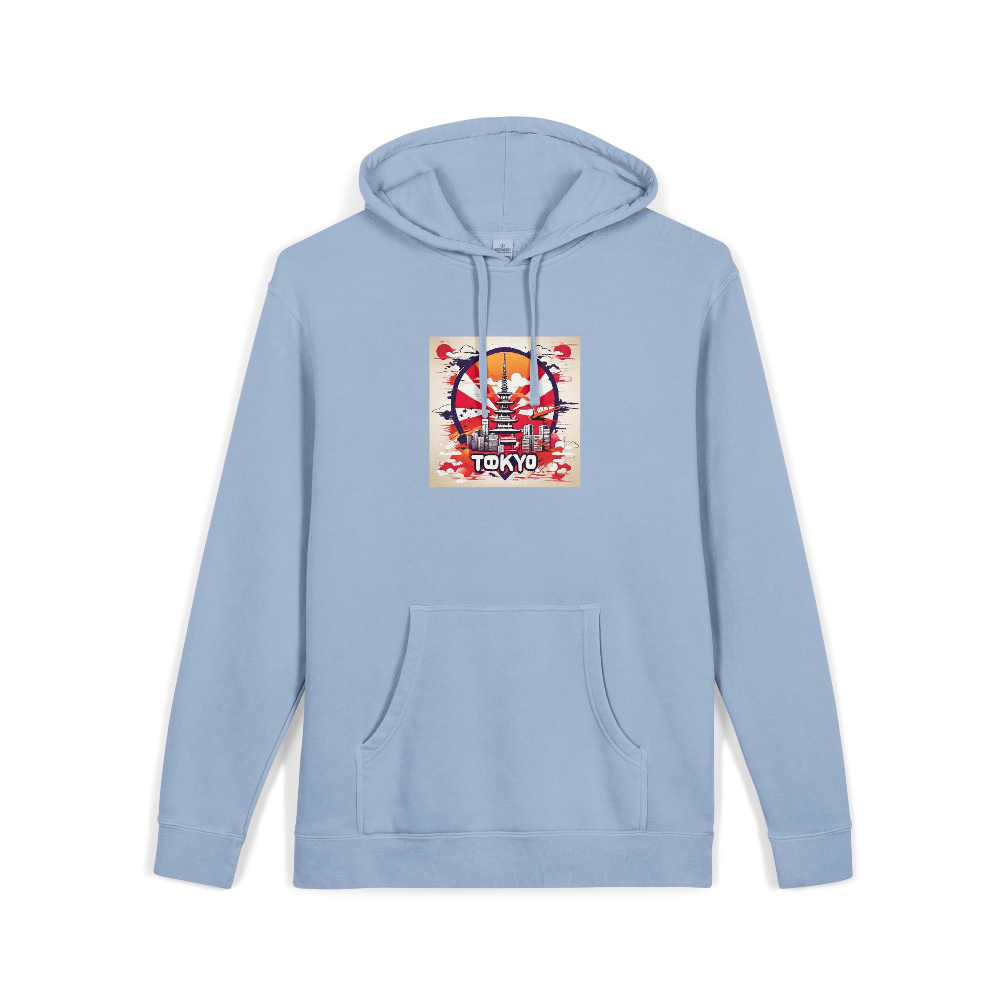 Tokyo V1 Unisex Pigment Dyed Hoodie Embroidery - Image 19