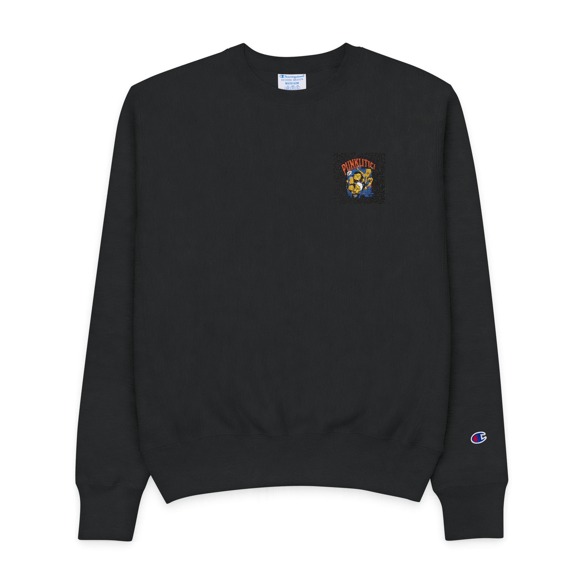 Illustration Fight Punks Mens Champion Crewneck Sweatshirt