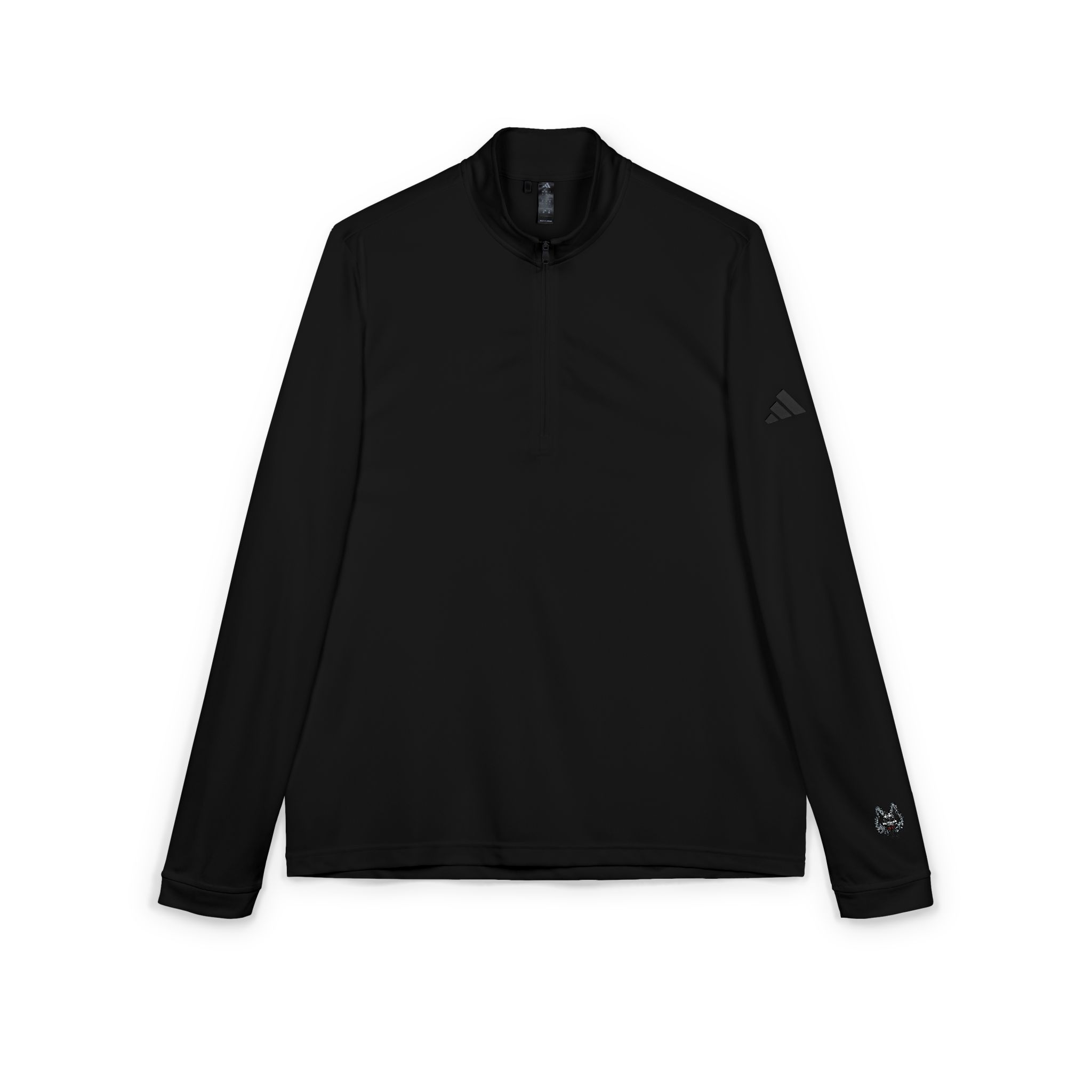 Gothic Sign With Skull Flowers Grunge Vintage Design T Shirts (3) Adidas Quarter Zip Pullover Embroidery - Image 15