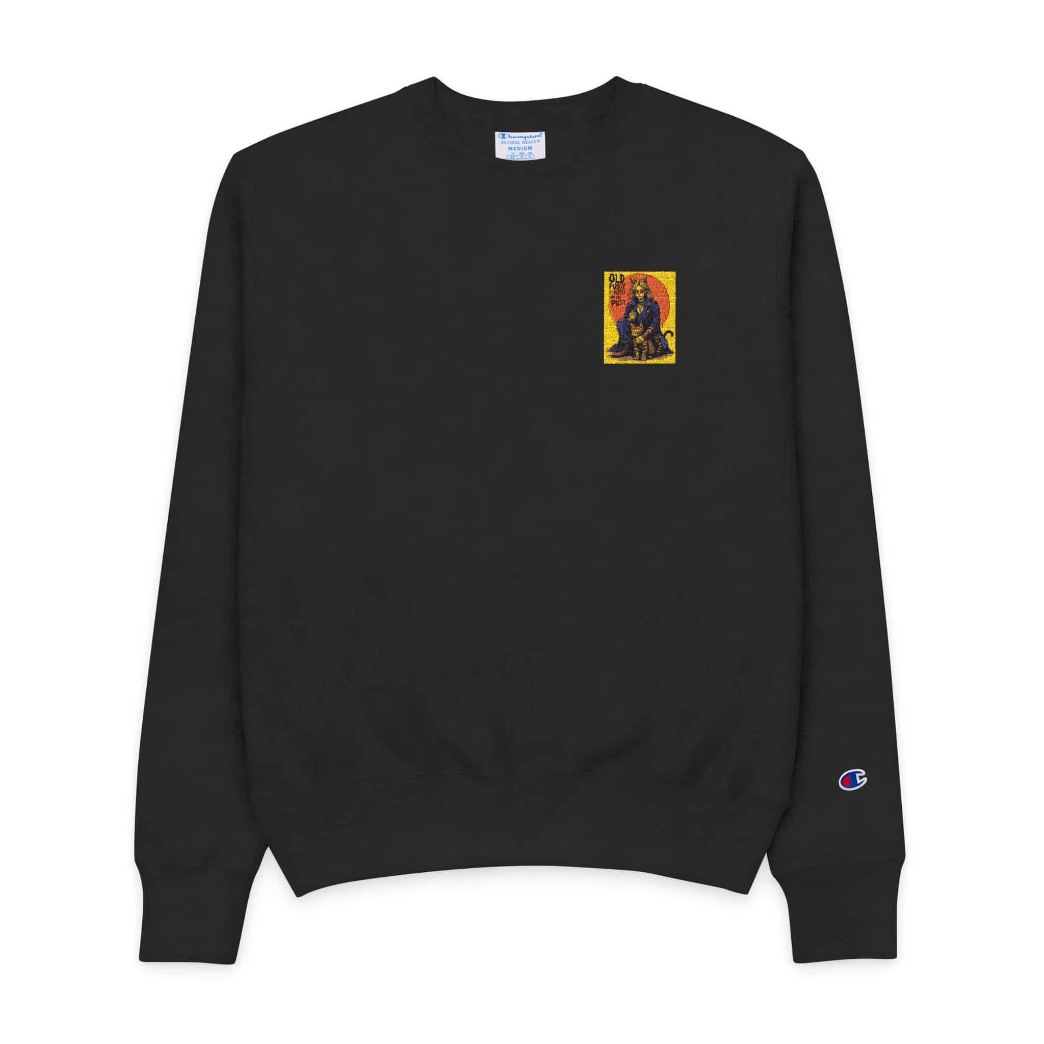 Old Pussy Is Better Than No Pussy V3 Mens Champion Crewneck Sweatshirt