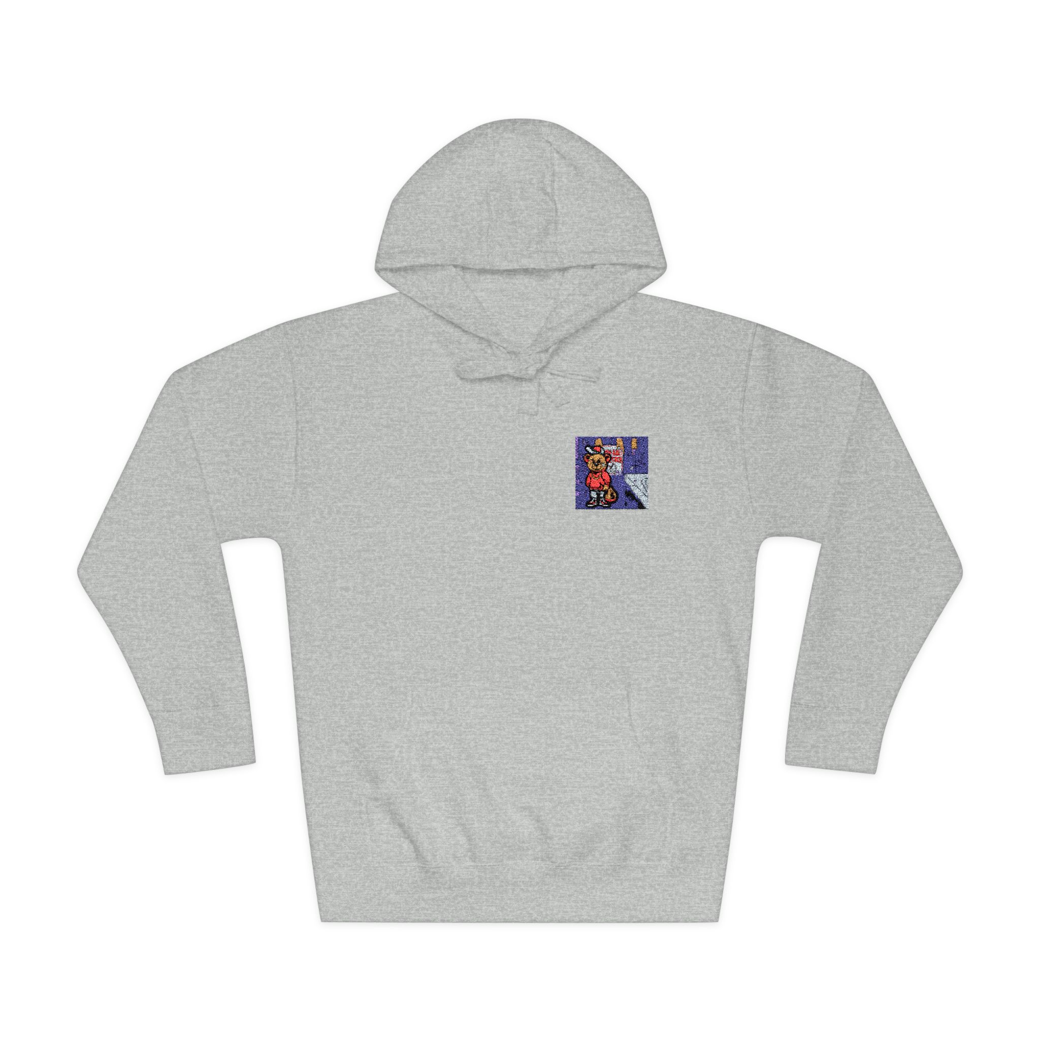 Bear Gangster Member Steals Money Unisex Fleece Hoodie - Image 13