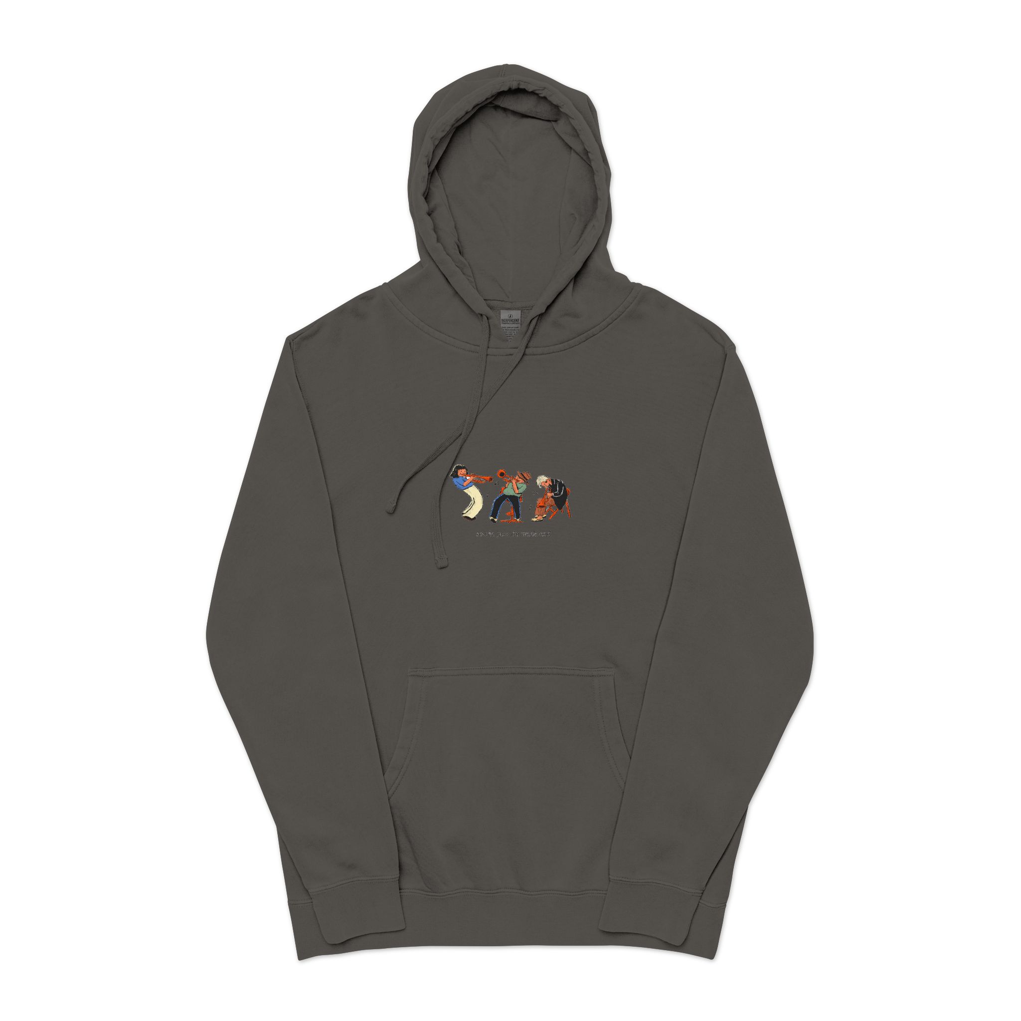 Underground Crete Sessions Unisex Pigment Dyed Hoodie Embroidery - Image 25