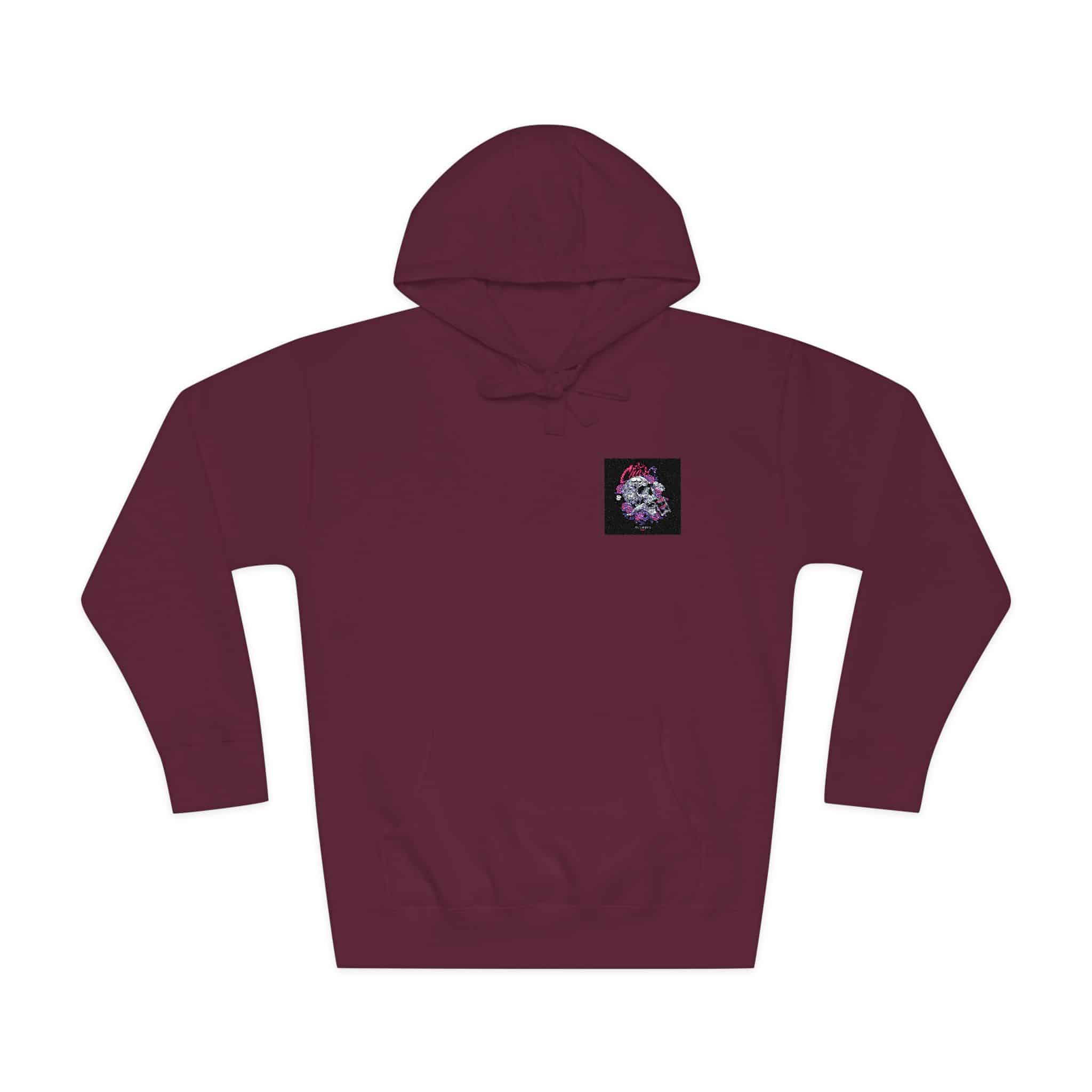 Skull Tattoomachine With Text Illustration Unisex Fleece Hoodie - Image 29