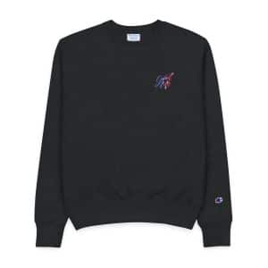 Good Life Watercolor Lettering Mens Champion Crewneck Sweatshirt