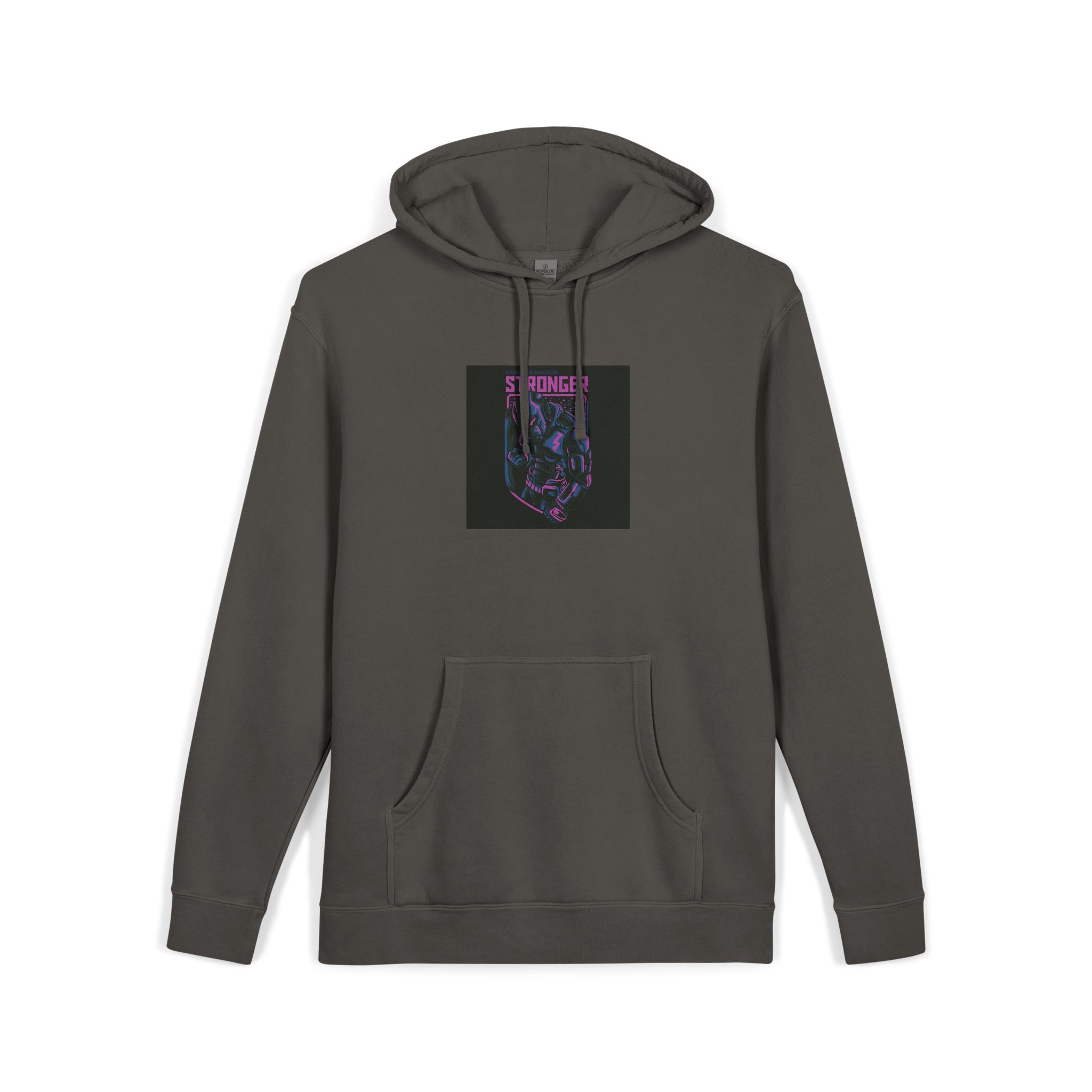Stronger Unisex Pigment Dyed Hoodie Embroidery - Image 27