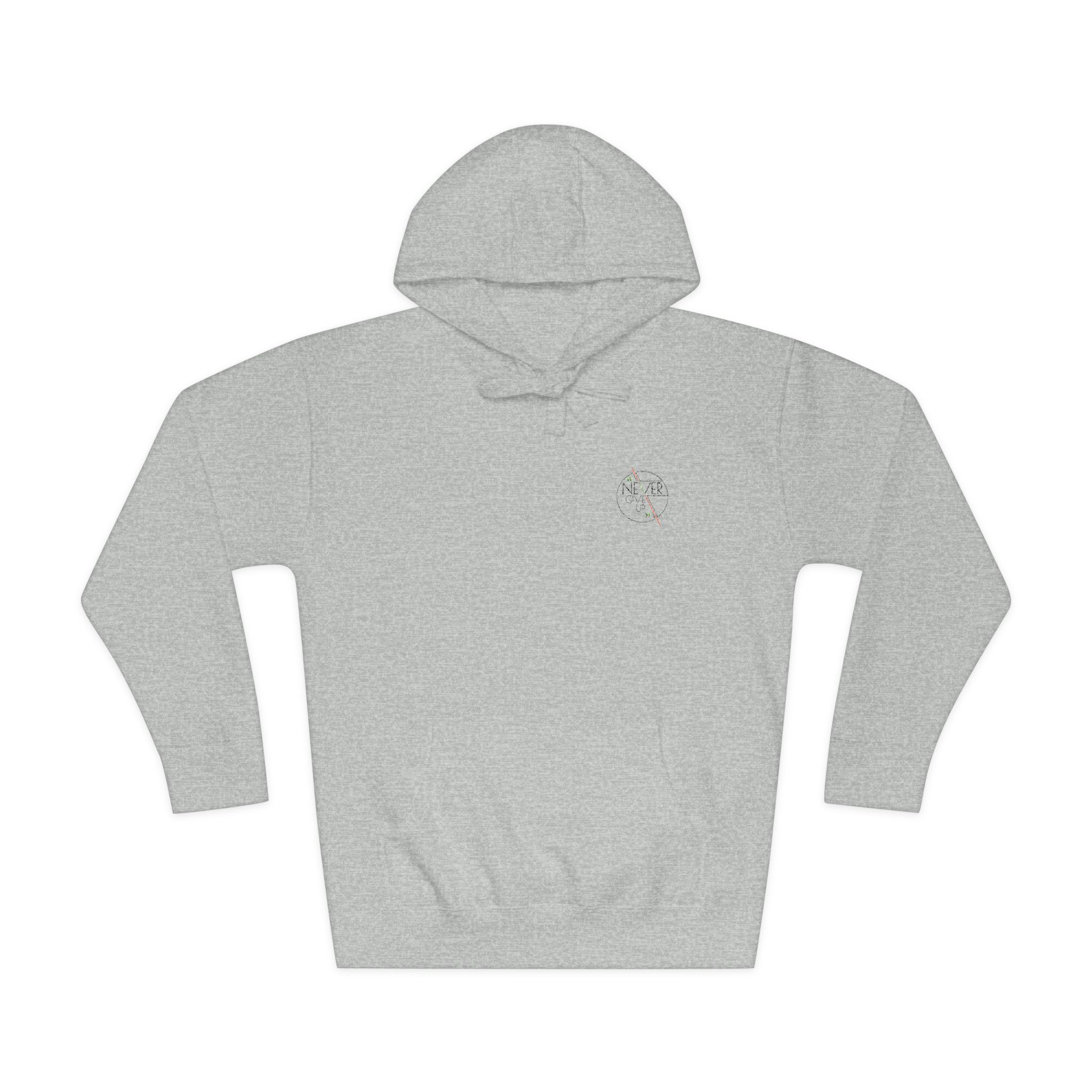 Never Give Up Motivational Unisex Fleece Hoodie - Image 13
