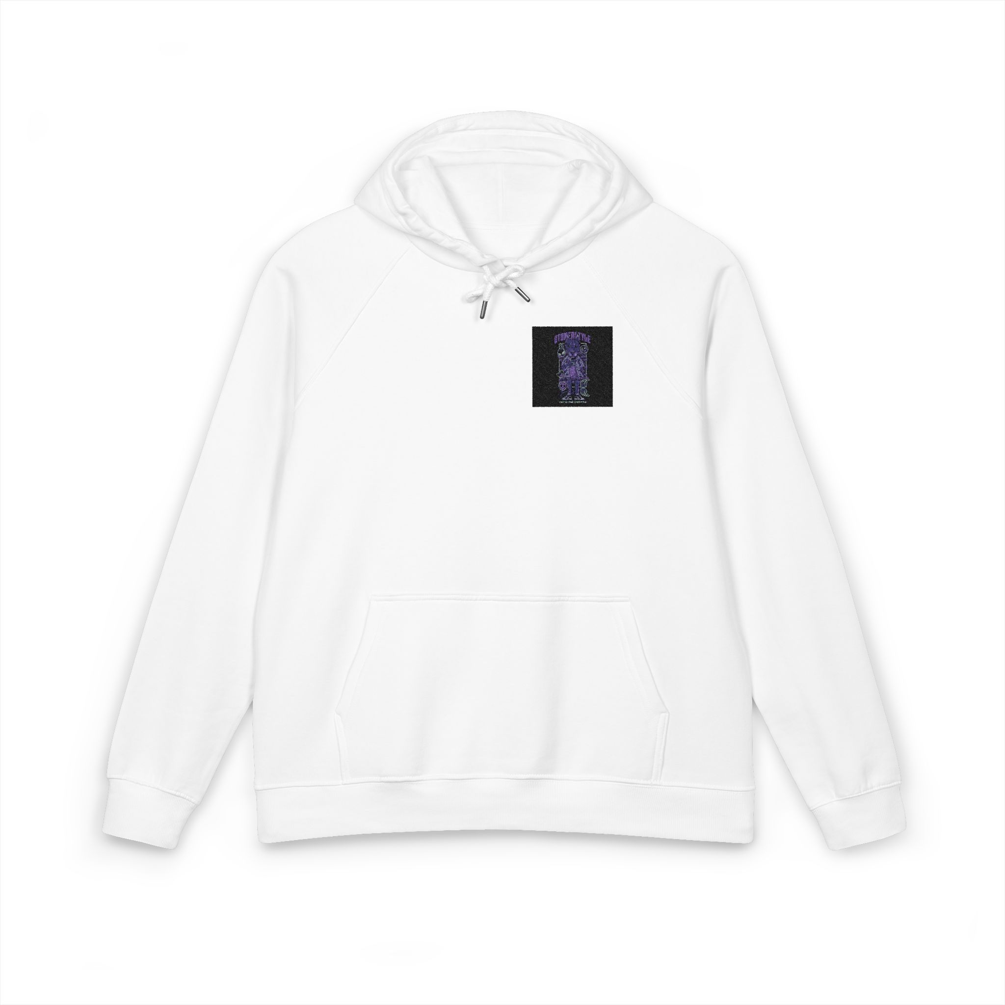 Stoner Style Dobermann Holiday Unisex Eco Raglan Hoodie Embroidery