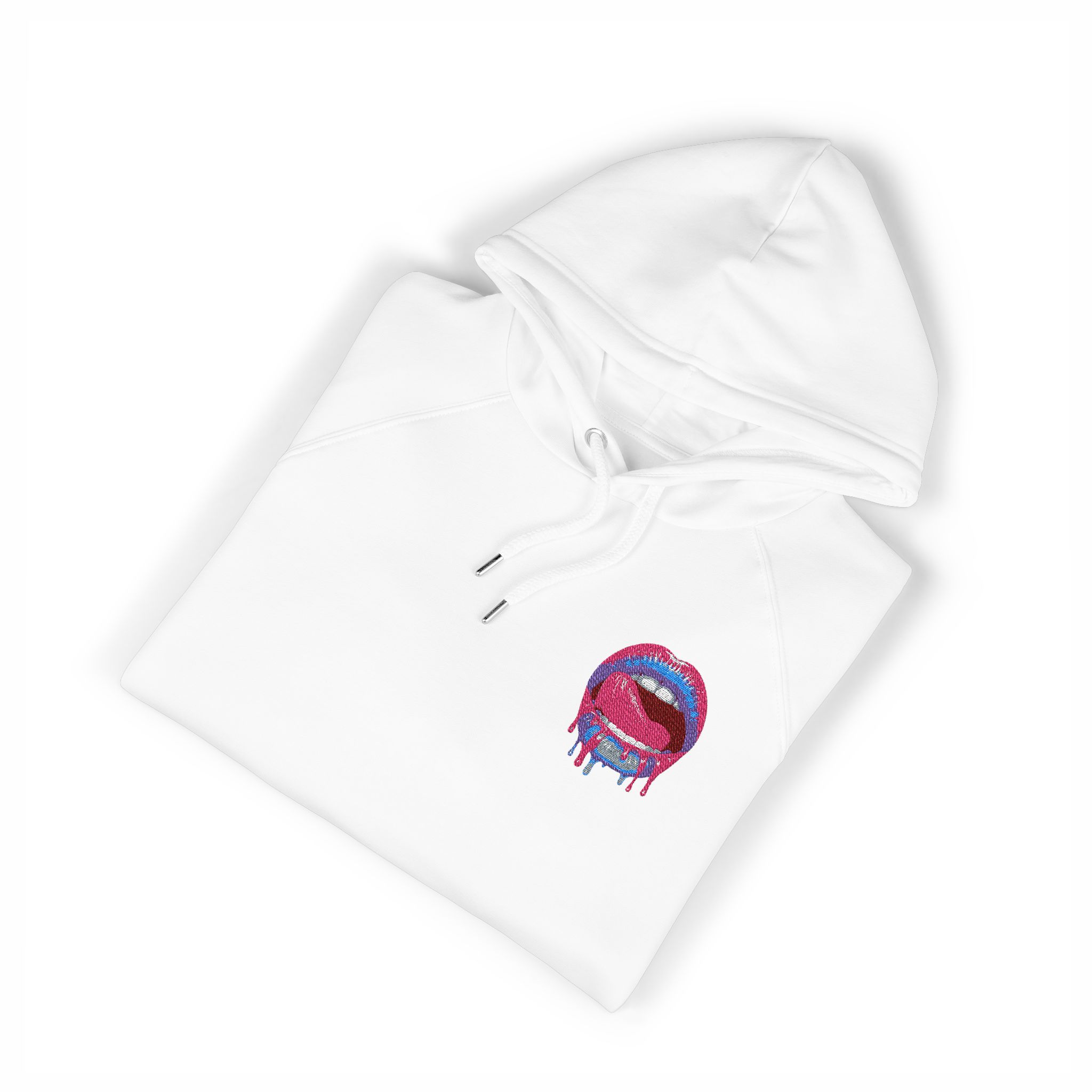 Sexy Lips V11 Unisex Eco Raglan Hoodie Embroidery - Image 3