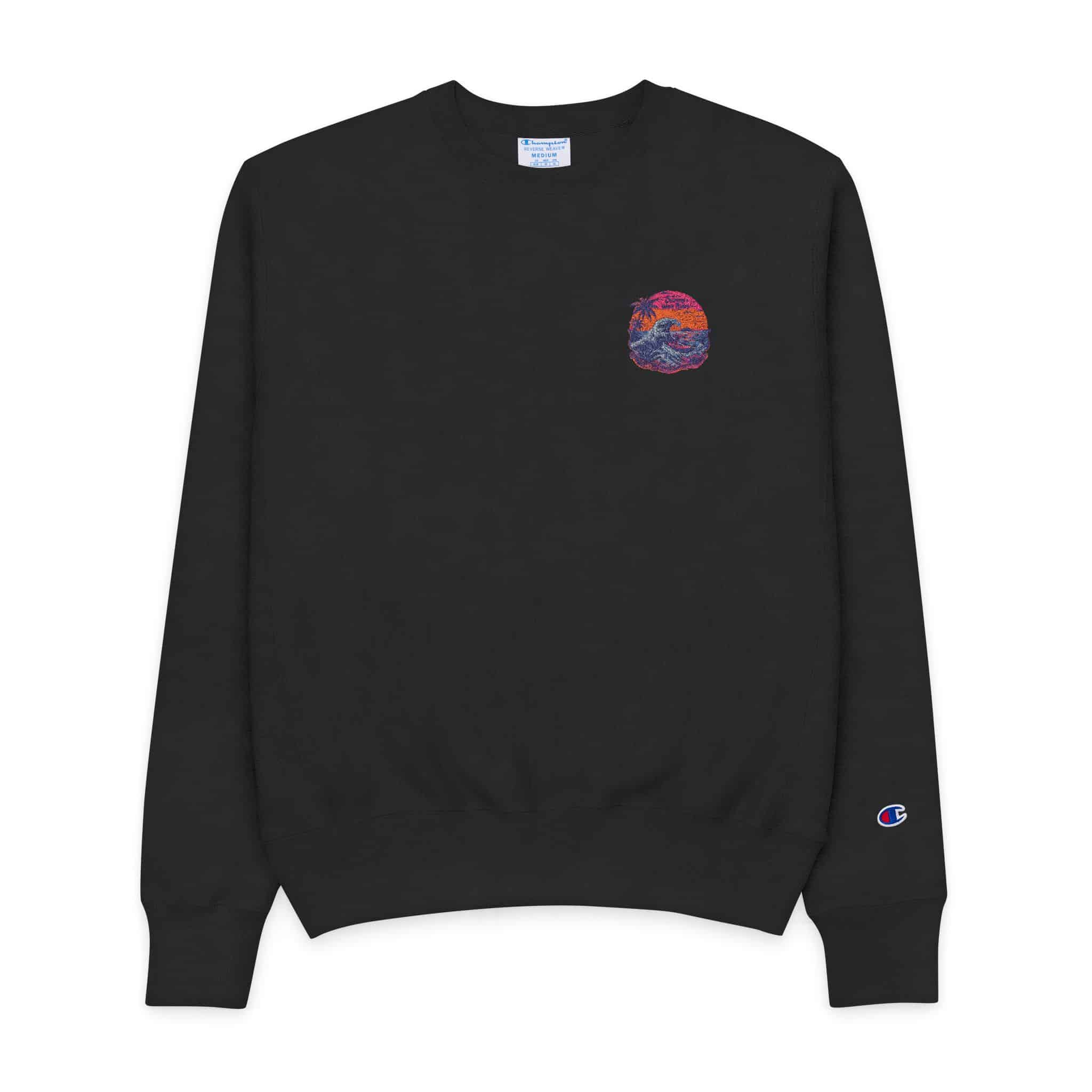 Vintage Vibes Crafting Timeless Retro Summer Tshirt Vector Illustrations Mens Champion Crewneck Sweatshirt