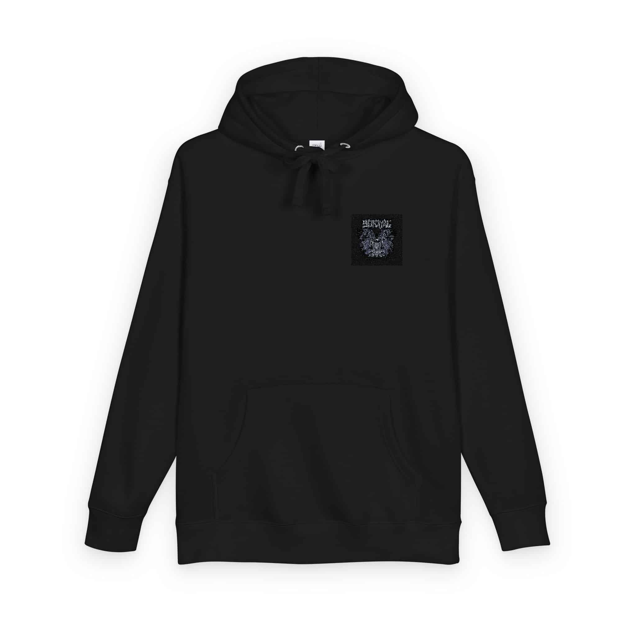 Raven Couple With Text Illustration Unisex Fleece Hoodie - Image 34