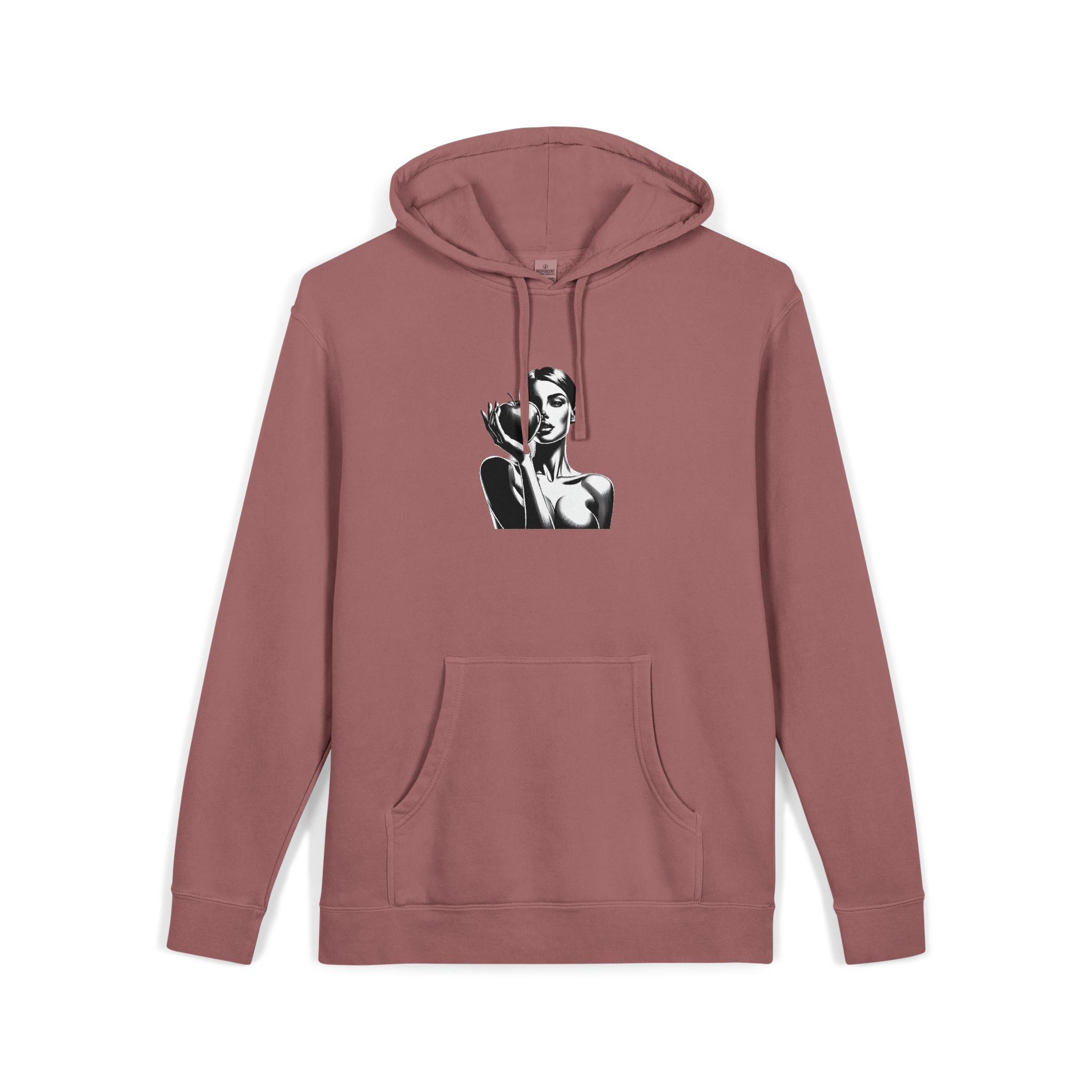 Woman Apple 181409 Unisex Pigment Dyed Hoodie Embroidery - Image 31