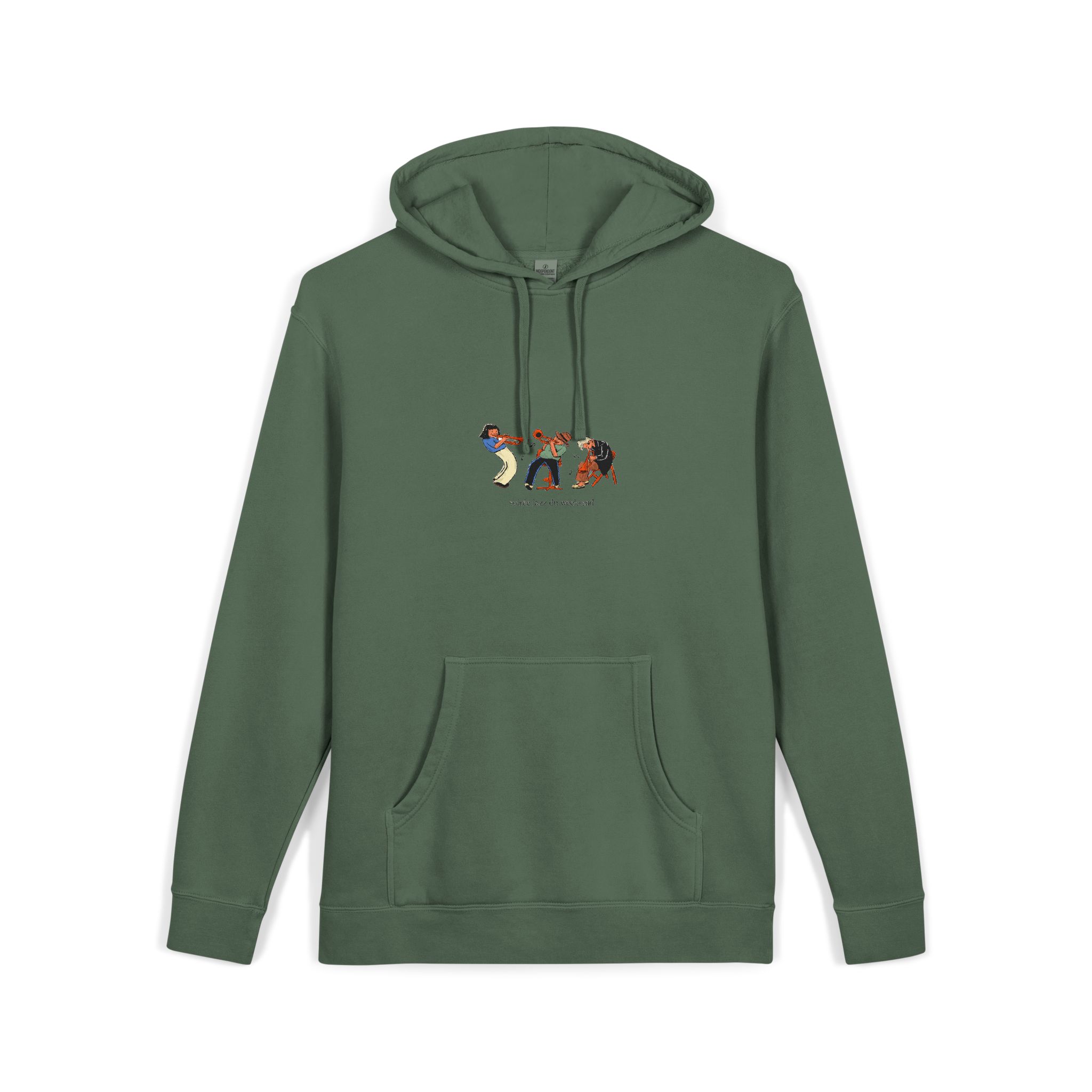 Underground Crete Sessions Unisex Pigment Dyed Hoodie Embroidery - Image 15