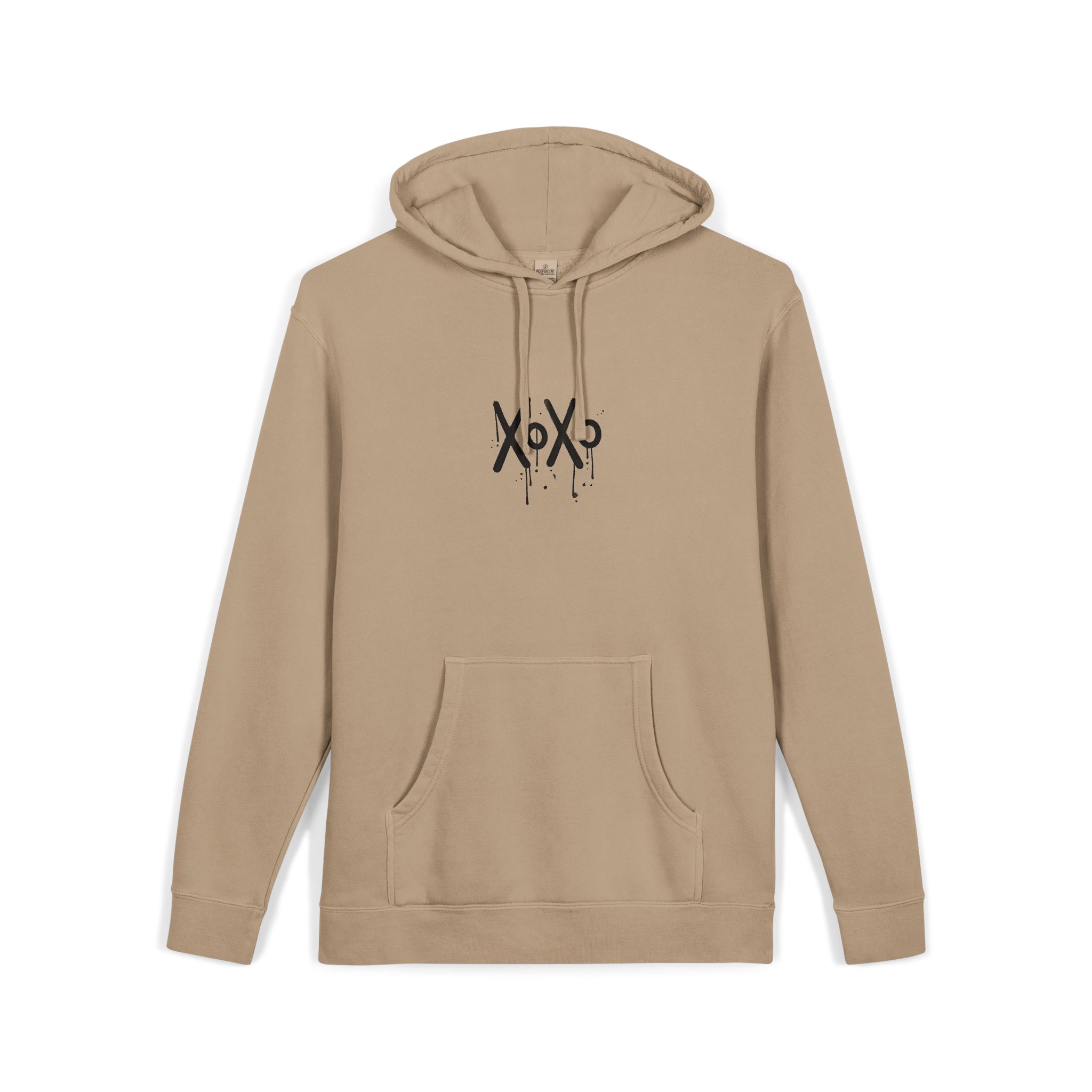 Xoxo Unisex Pigment Dyed Hoodie Embroidery - Image 7