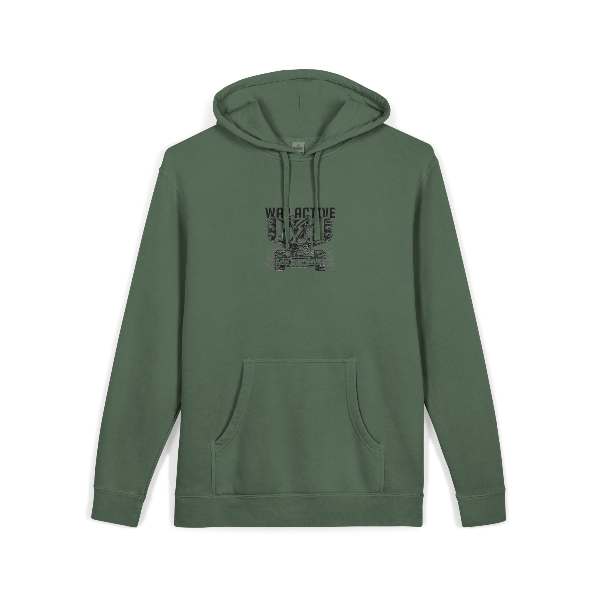 War Active 162515 Unisex Pigment Dyed Hoodie Embroidery - Image 15