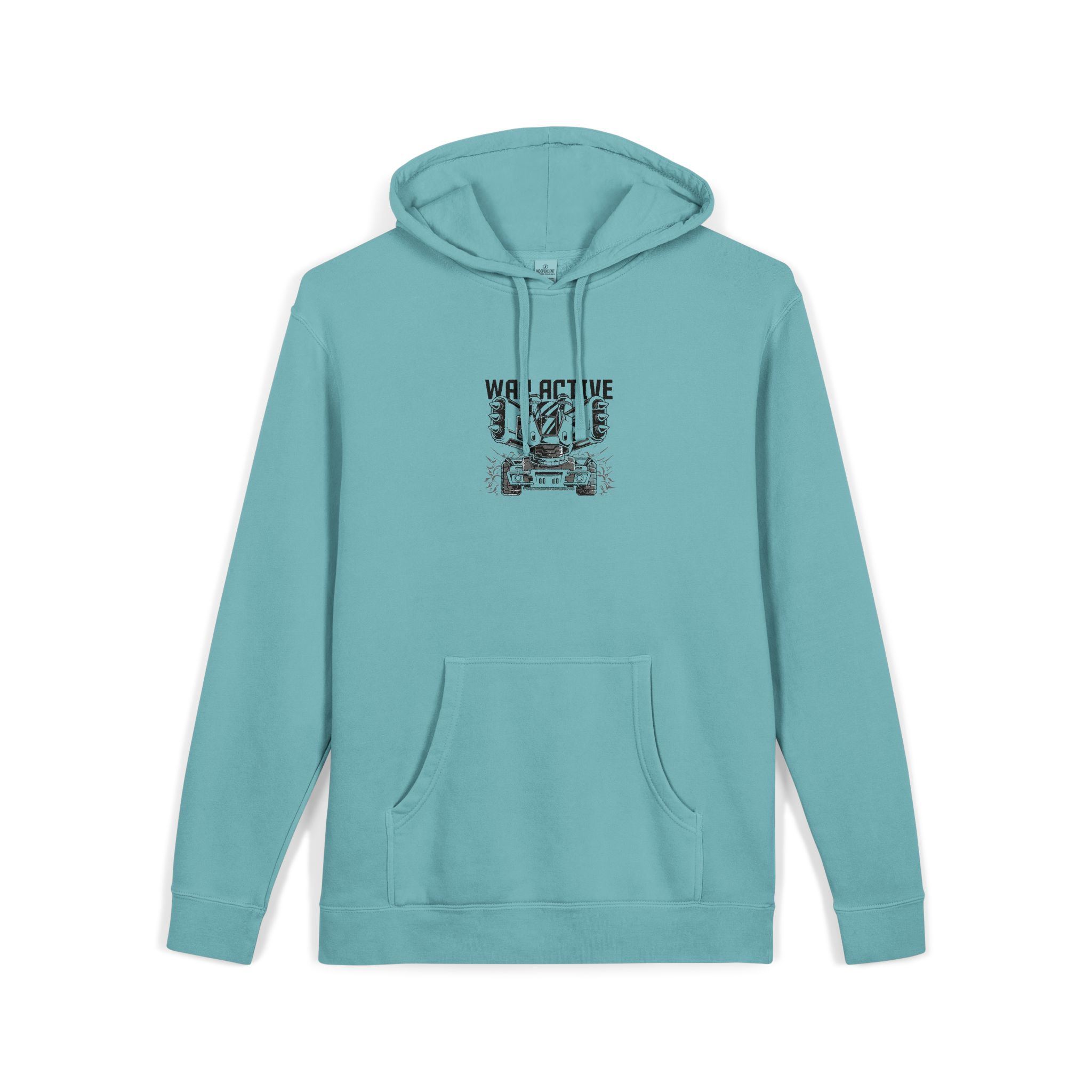 War Active 162515 Unisex Pigment Dyed Hoodie Embroidery - Image 11