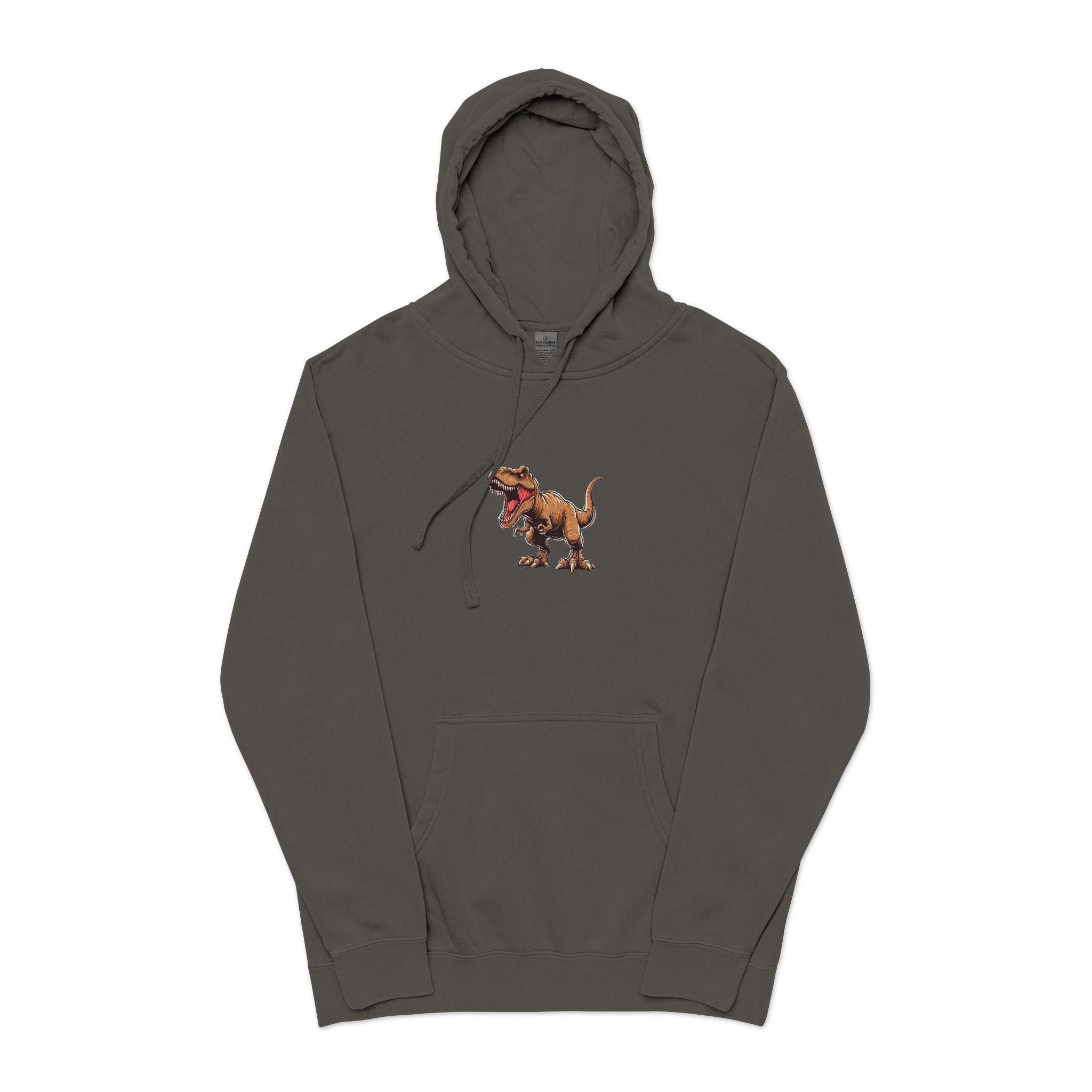 T Rex 1 Unisex Pigment Dyed Hoodie Embroidery - Image 25