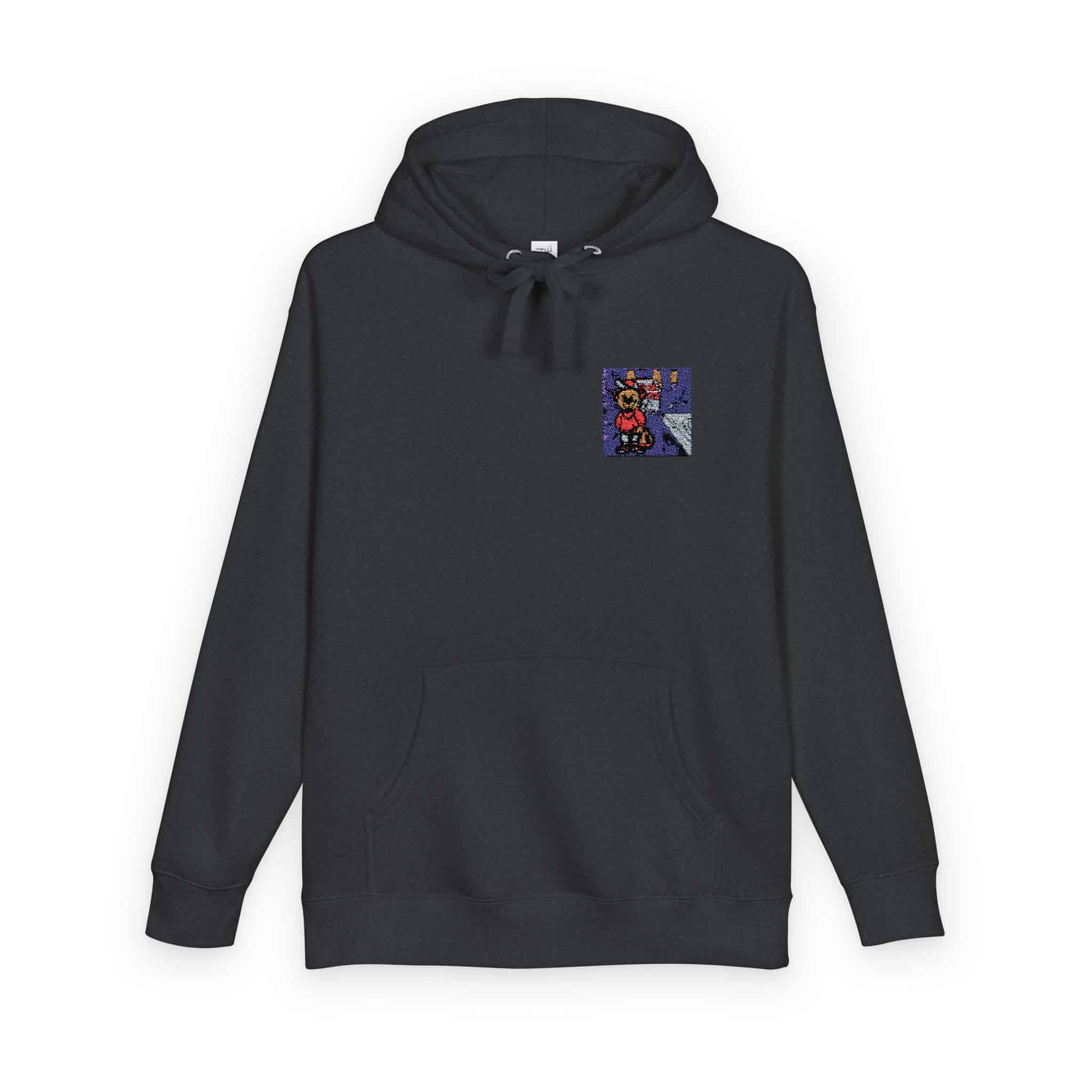 Bear Gangster Member Steals Money Unisex Fleece Hoodie - Image 26