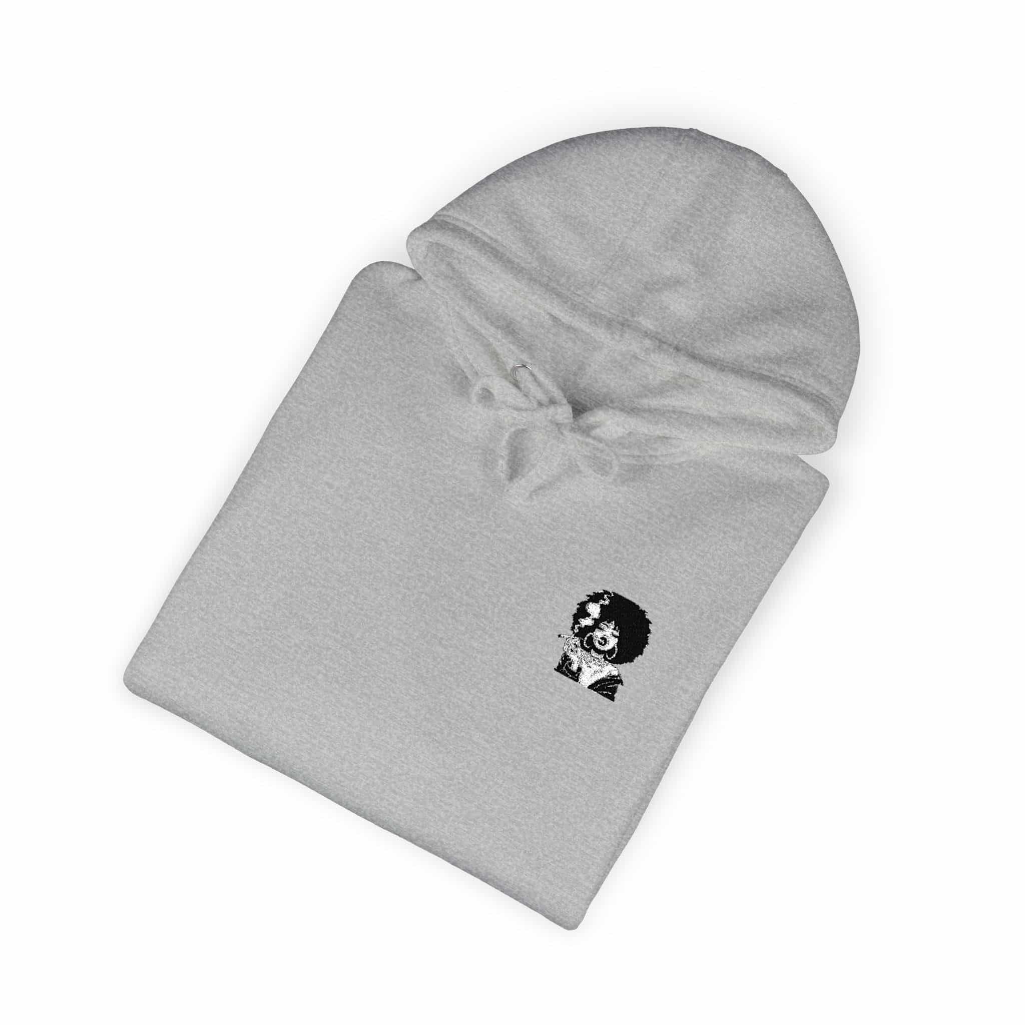 Afro Girl Smoking Svg 1 Unisex Fleece Hoodie - Image 16