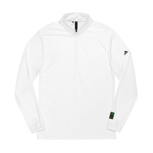 Drawing Cat With Red Tail Adidas Quarter Zip Pullover Embroidery