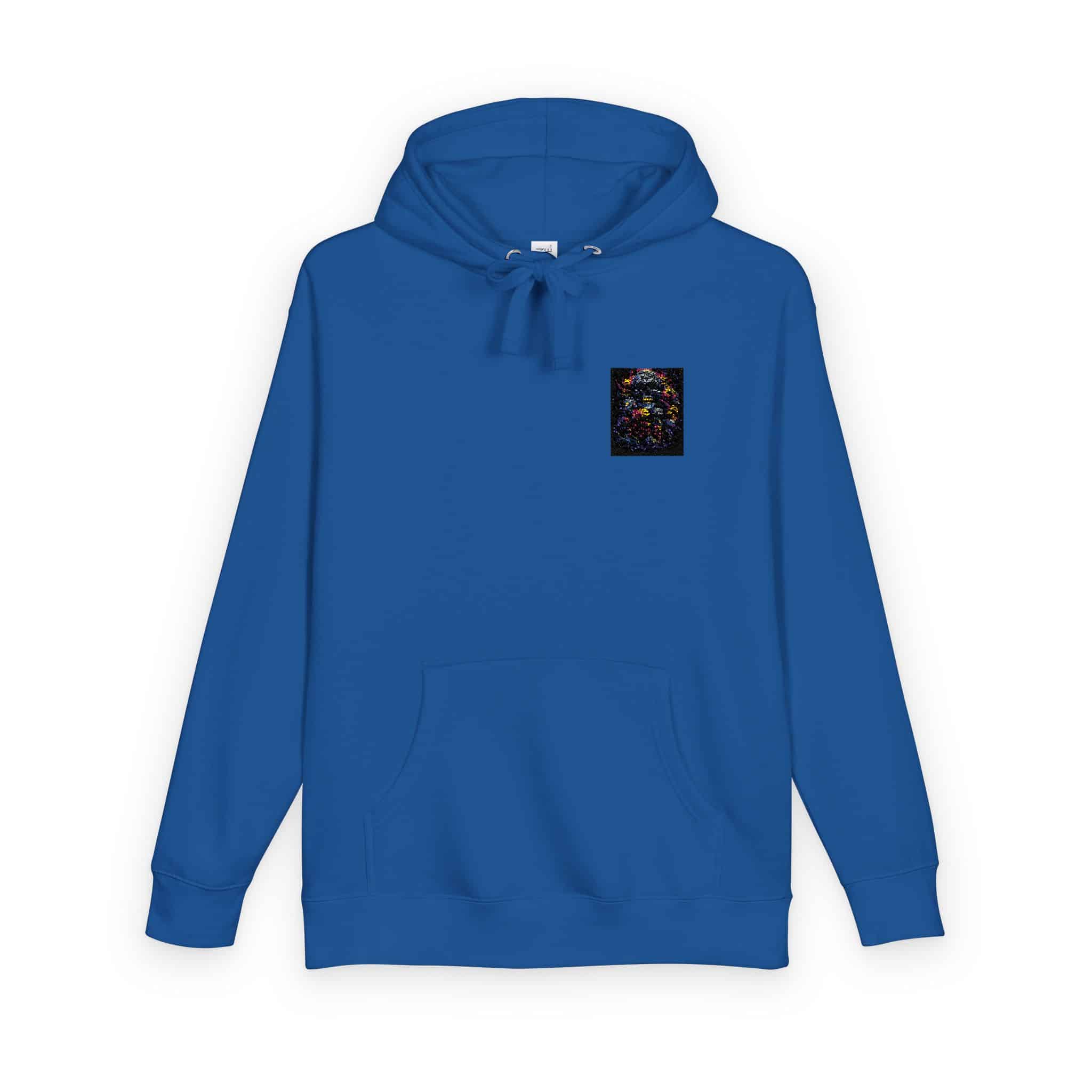 Colorful Human Skull Ai Design (1) Unisex Fleece Hoodie - Image 18